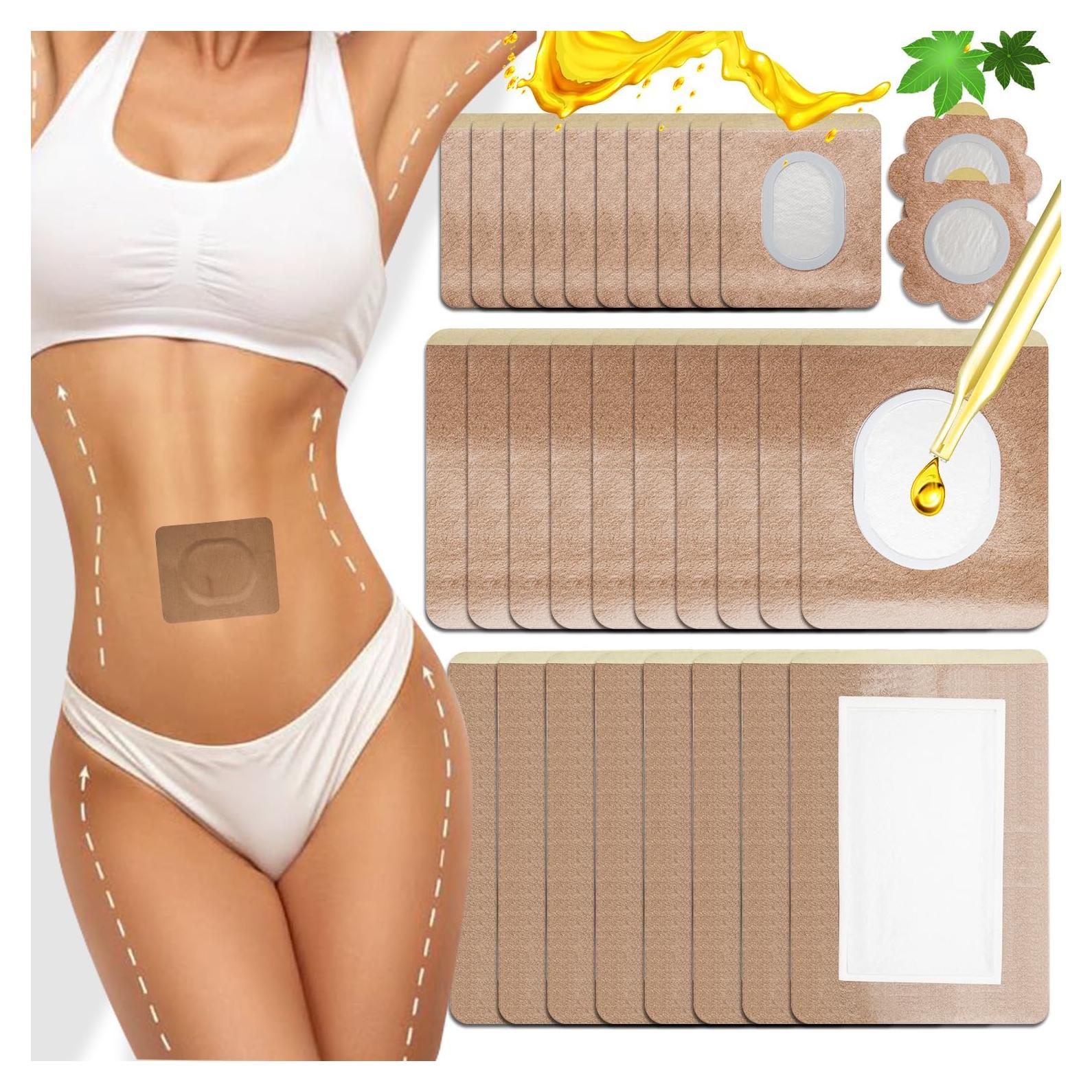 Parche de Aceite de Ricino JIANGSU 30 Pcs - Almohadillas Antifugas