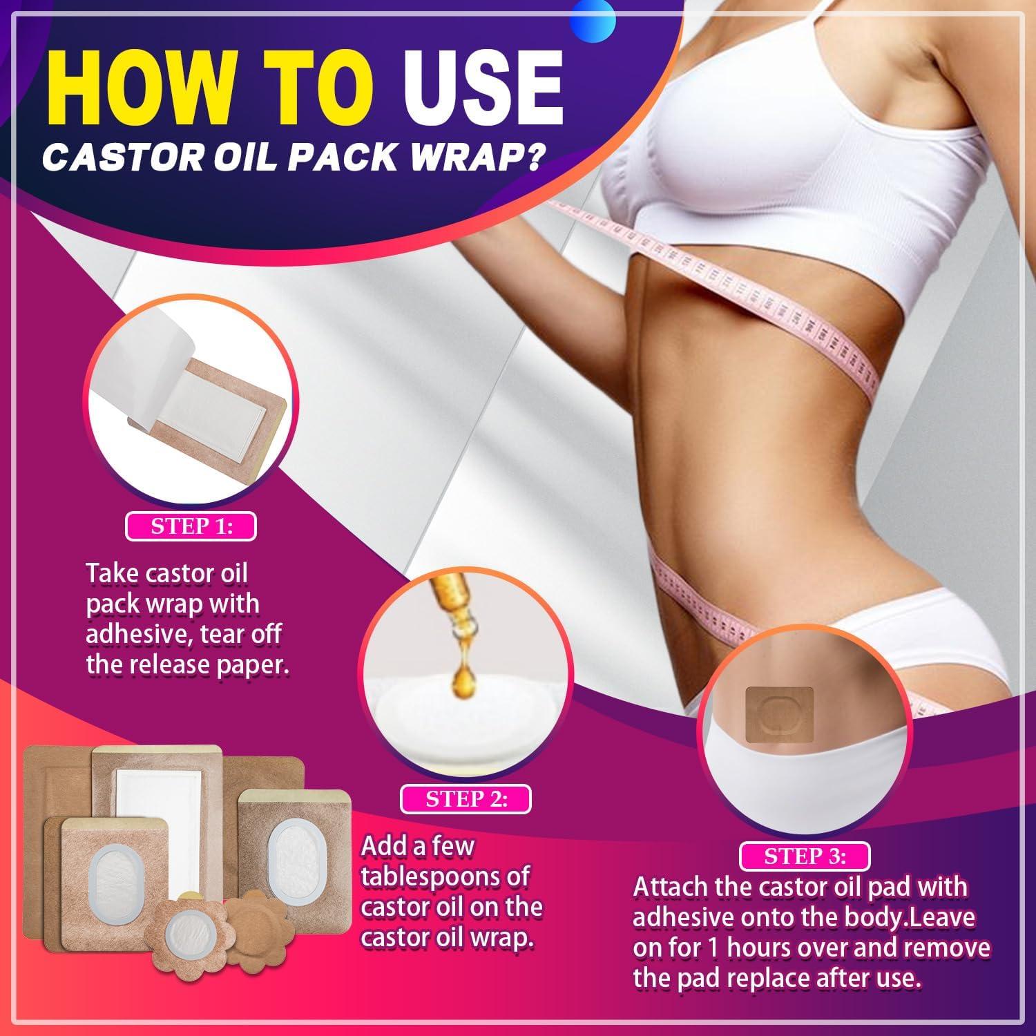 Parche de Aceite de Ricino JIANGSU 30 Pcs - Almohadillas Antifugas