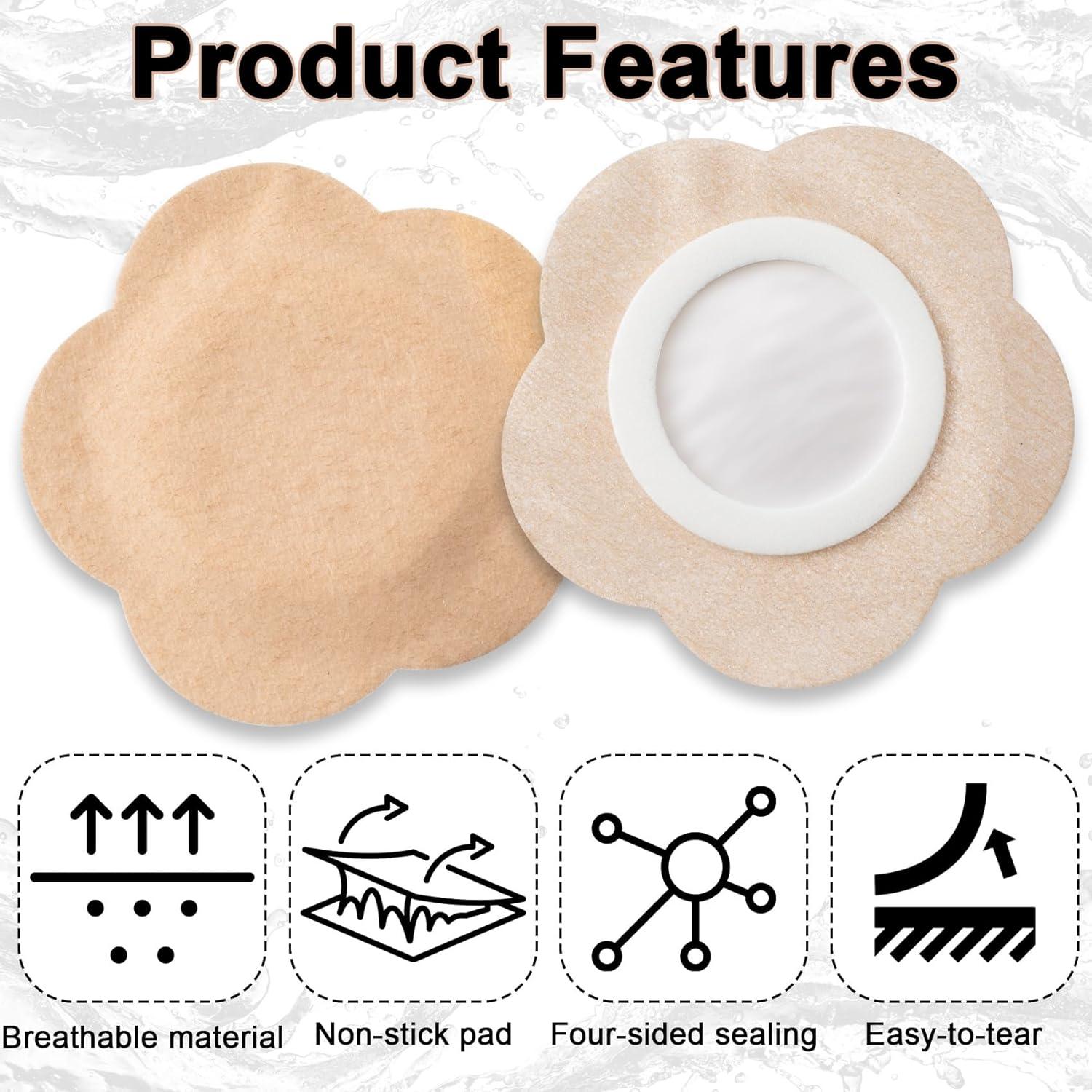 Parches Absorbentes de Aceite de Ricino Joez Maravilloso 50 Pcs 7x7cm