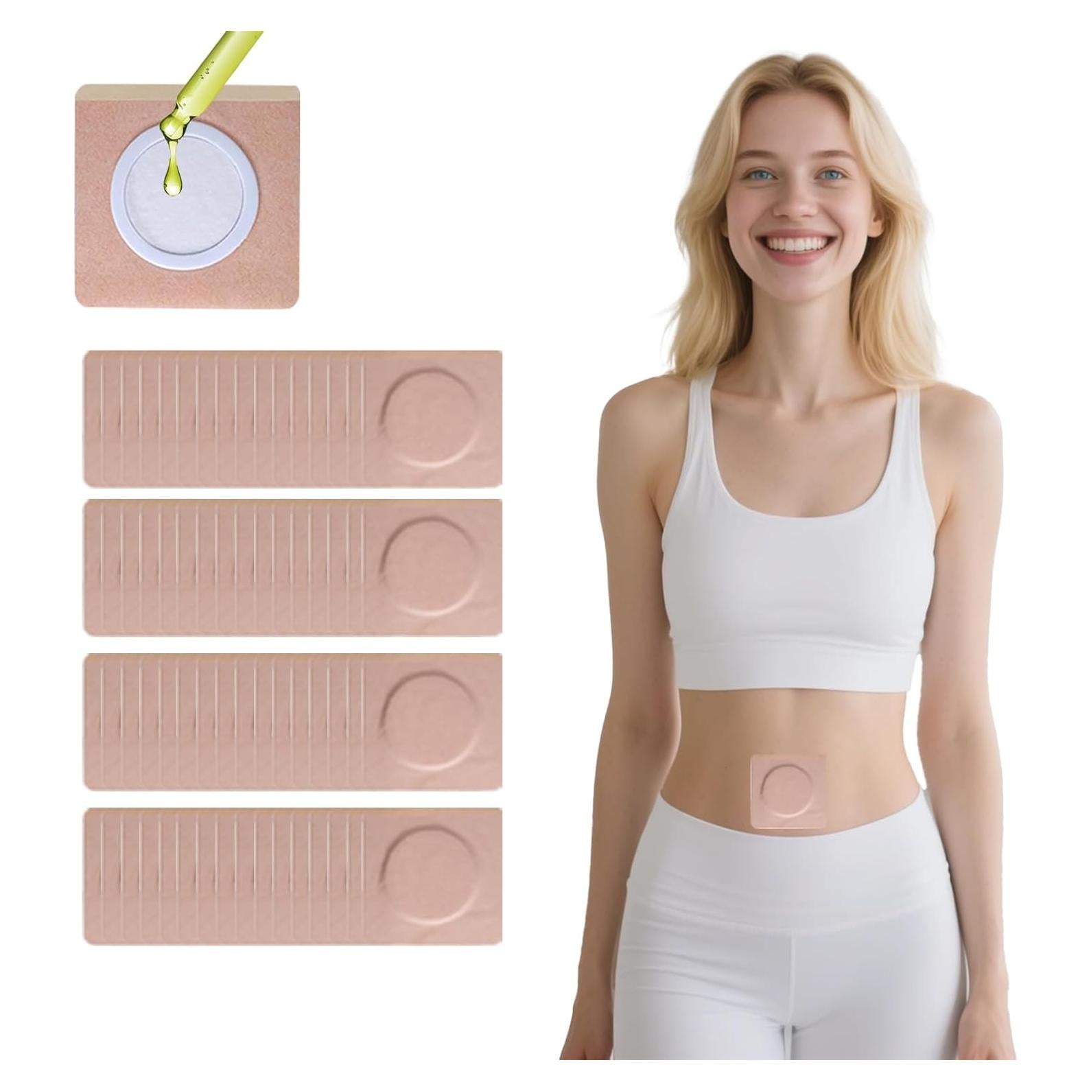 120 Parches Desechables de Aceite de Ricino GOOPRAD 8x8cm