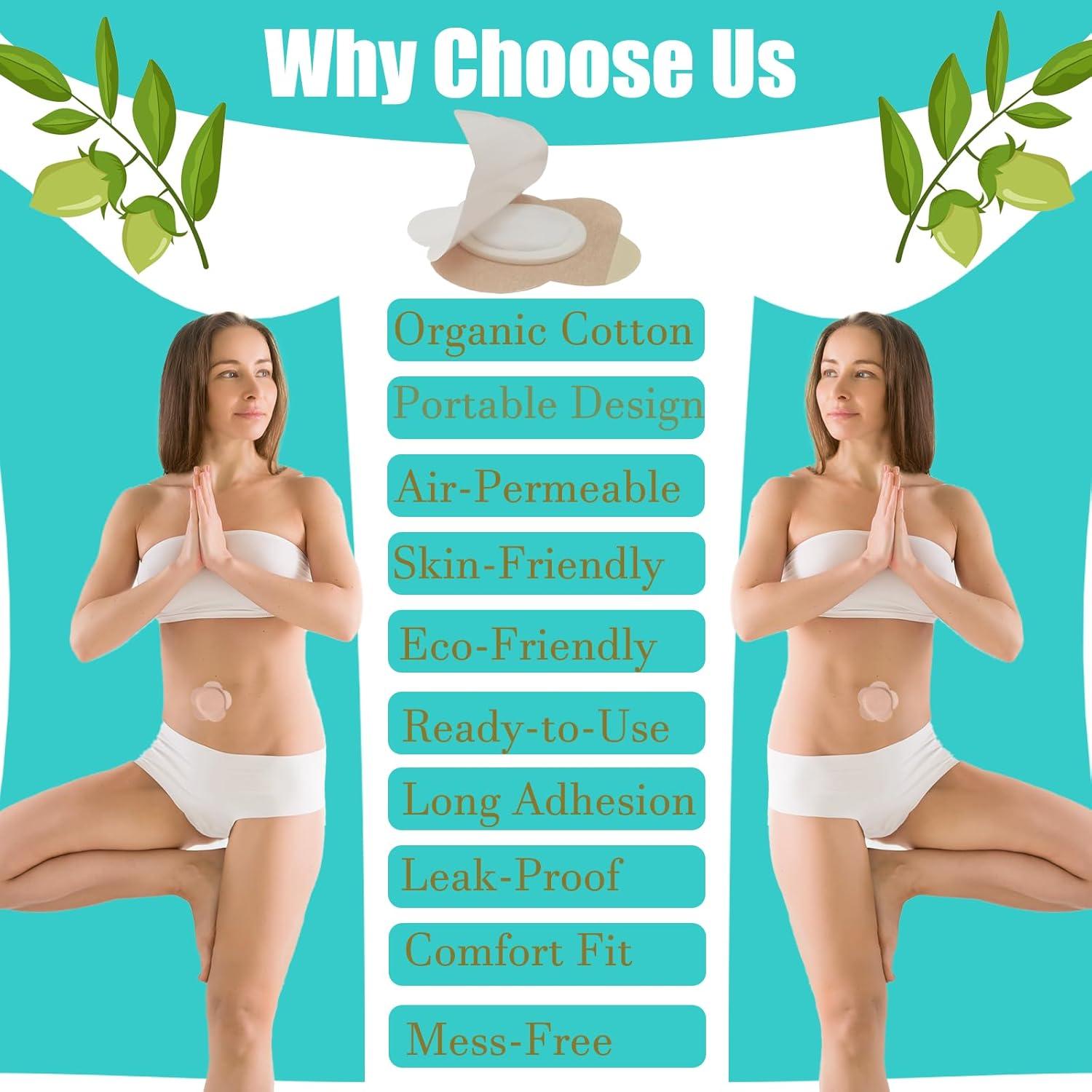 120 Parches Desechables de Aceite de Ricino GOOPRAD 8x8cm