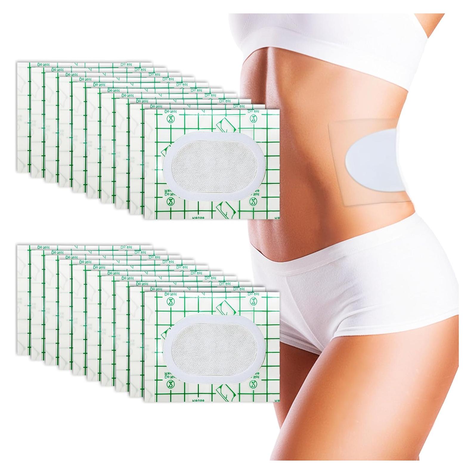 20 Parches Desechables de Aceite de Ricino VirKech 20x15 cm