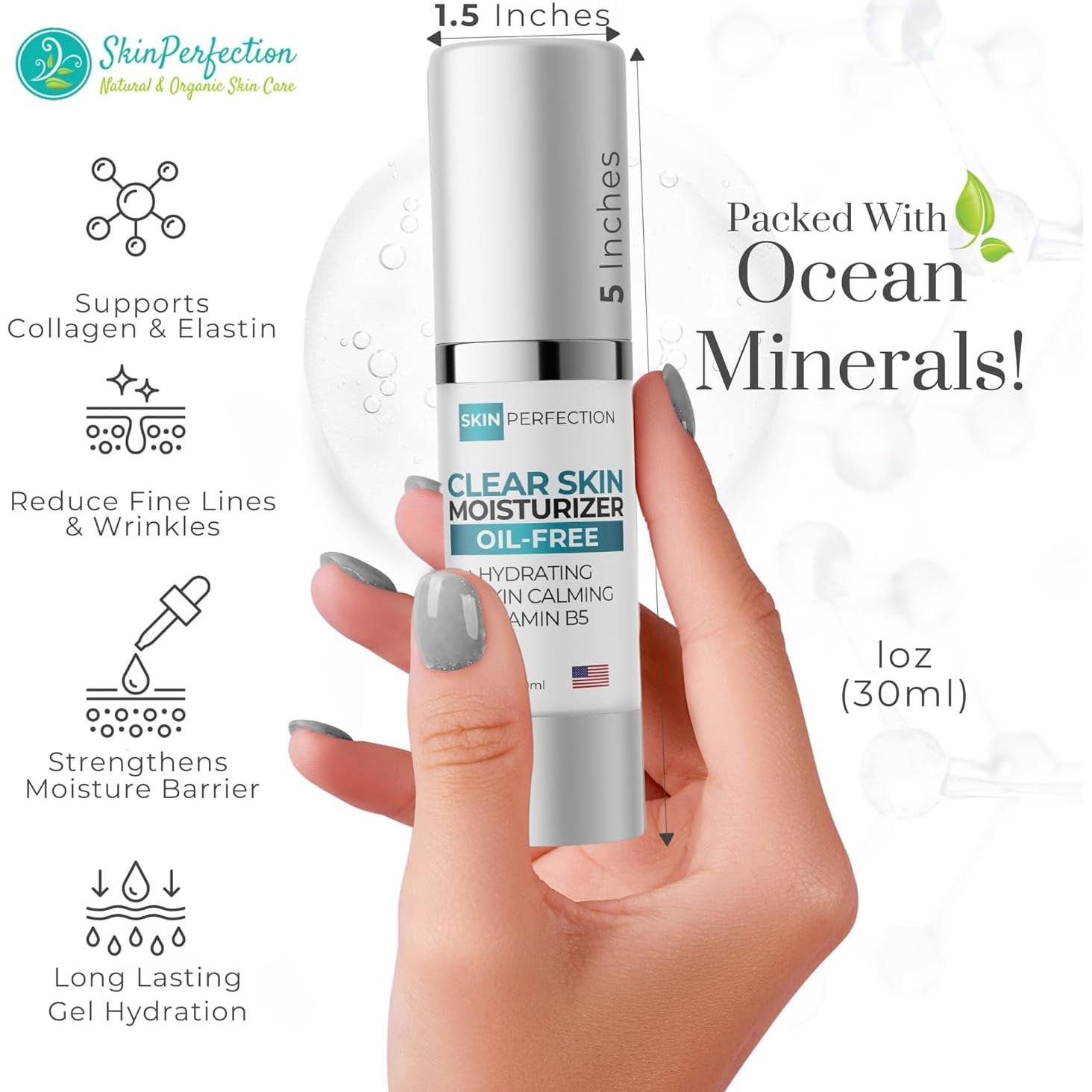 Hidratante Facial Sin Aceite Skin Perfection 30ml Gel Ligero