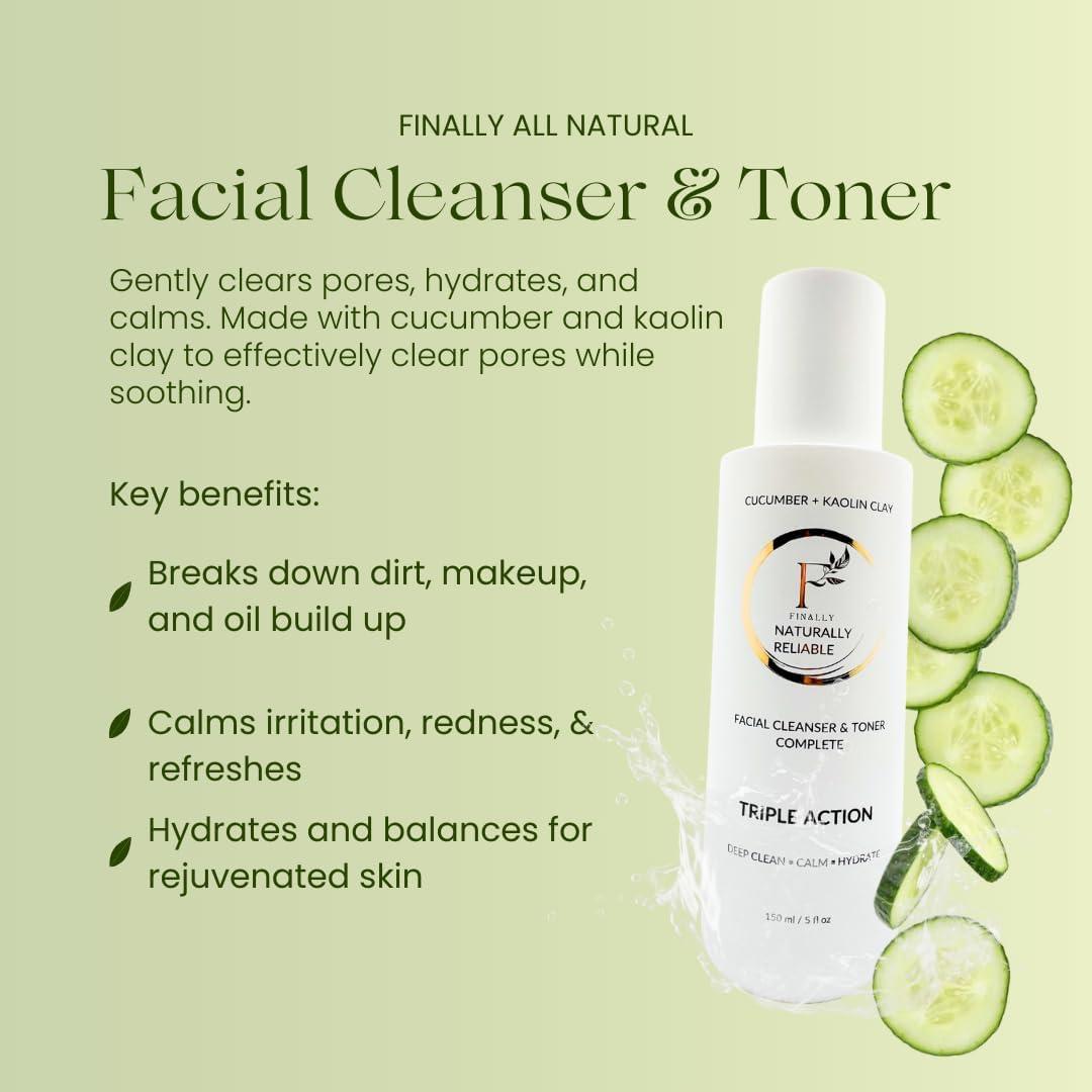 Limpiador Facial y Tónico Natural Finalmente Todo Natural 148 ml