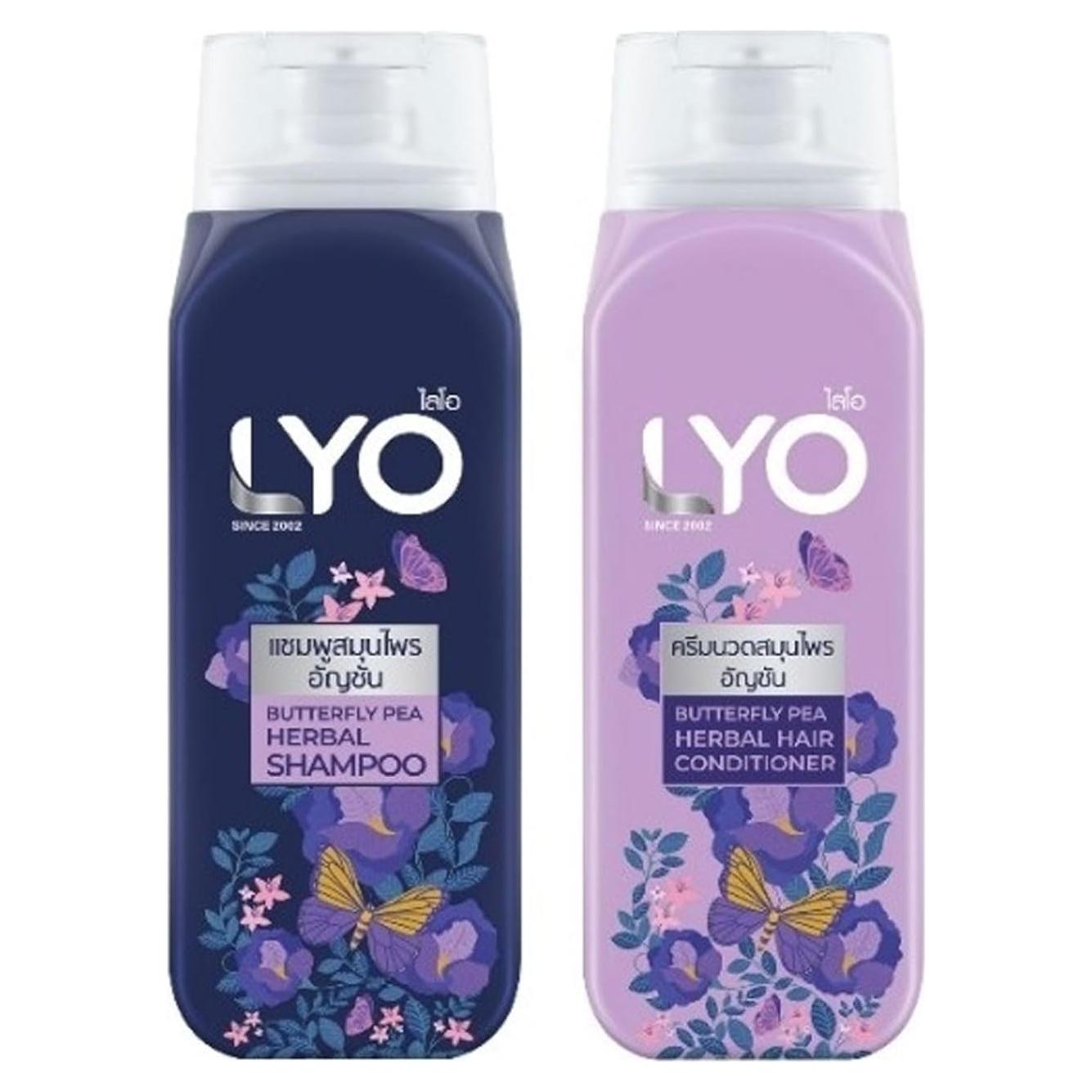 Champú y Acondicionador Lyo Flor de Mariposa 200 ml - Reduce Pérdida Cabello