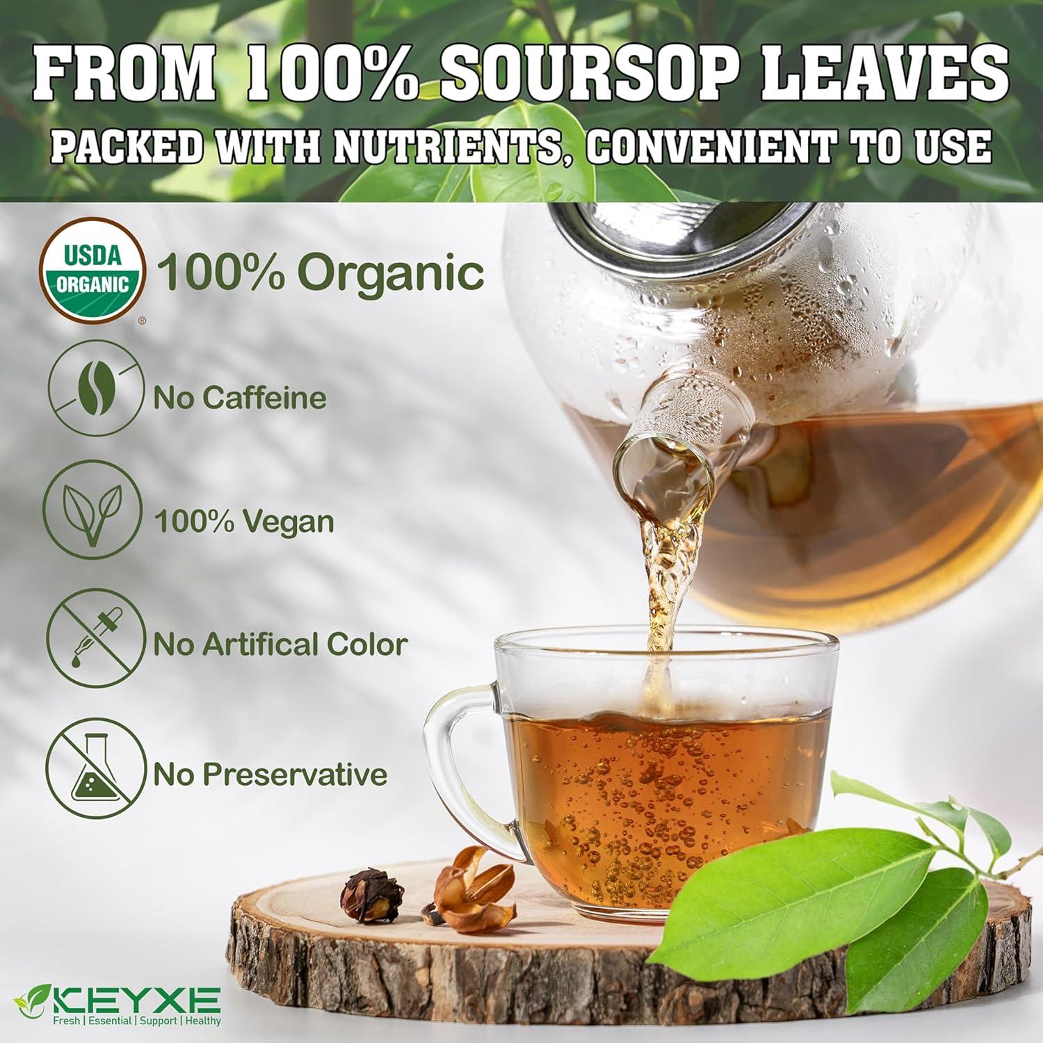 Té Orgánico de Hojas de Guanábana KEYXE 75 Bolsitas Ecológicas