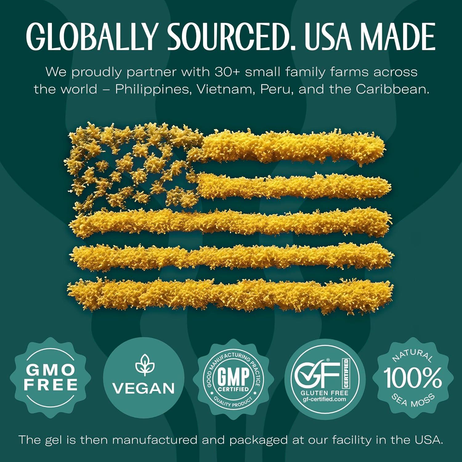 Gel de Musgo Marino TrueSeaMoss Soursop 2x16oz - Hecho en EE. UU.