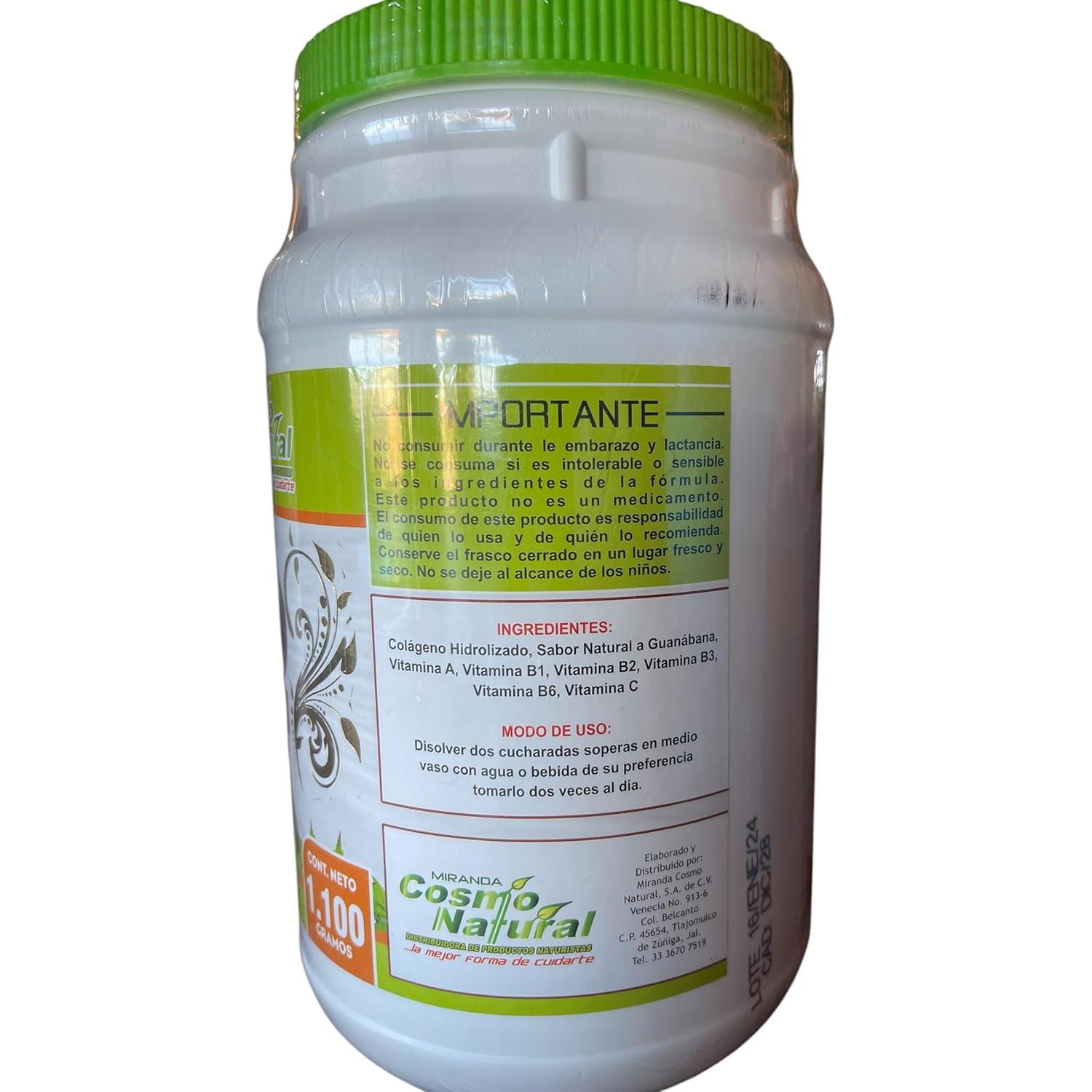 Mejorador de Colágeno Hidrolizado Natural Genérico 1kg Sabor Guanábana