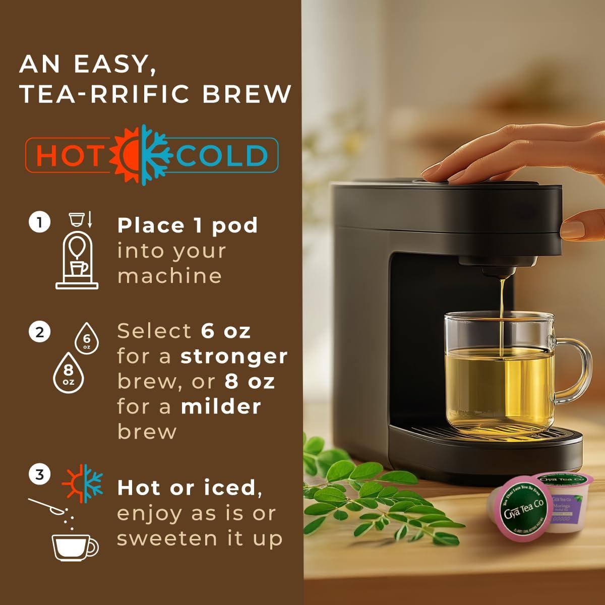 Té de Moringa Gya Tea Co en Cápsulas 16 Unidades Sin Cafeína