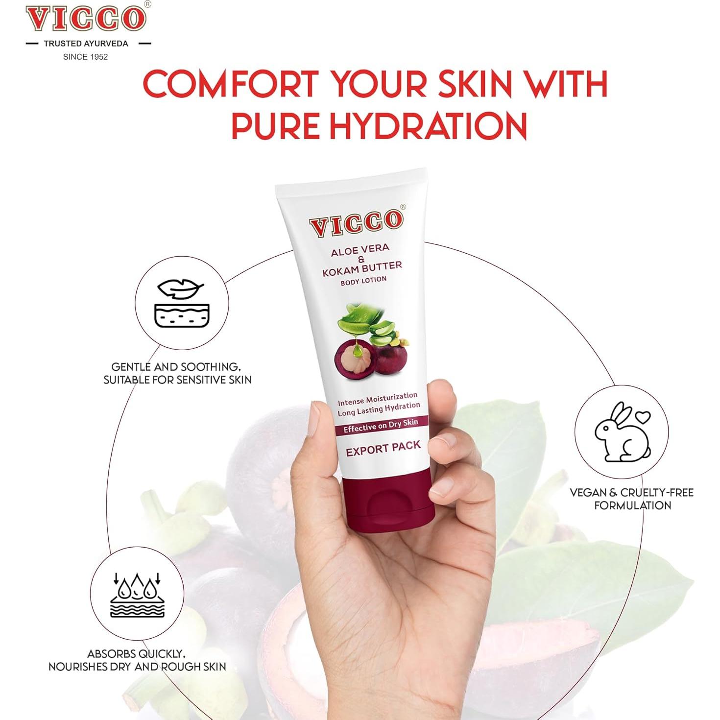 Loción Hidratante Vicco Aloe Vera y Mangostán 200 ml