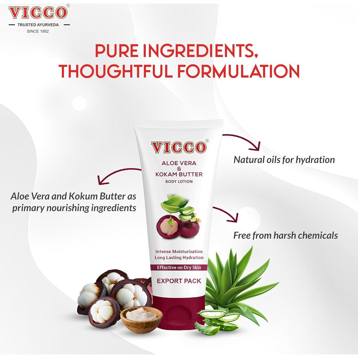 Loción Hidratante Vicco Aloe Vera y Mangostán 200 ml