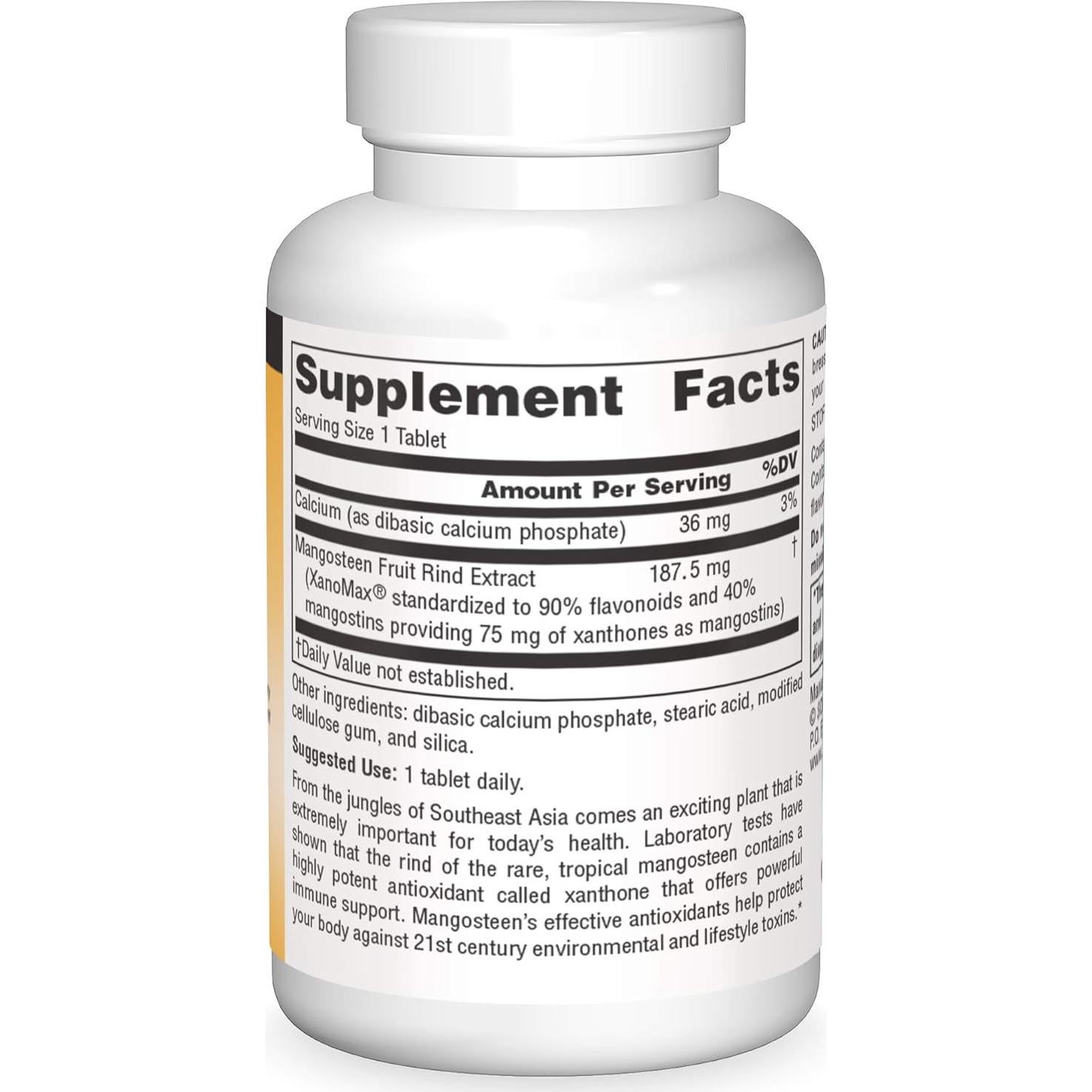 Source Naturals Mangosteen 75 mg Antioxidante 60 Tabletas