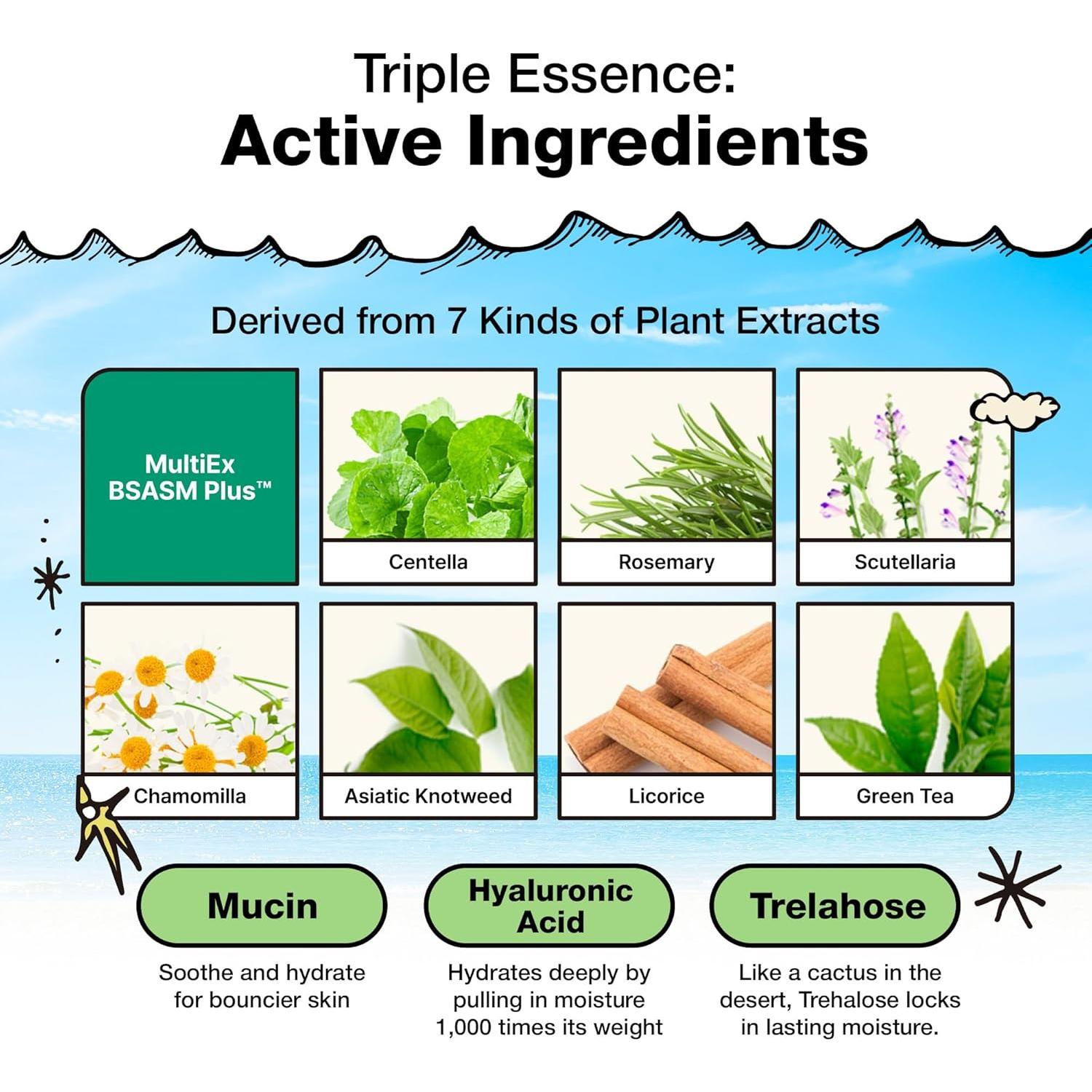 Mascarilla de Tela Hidratante Dancing Whale Ultra Cica 10 Hojas