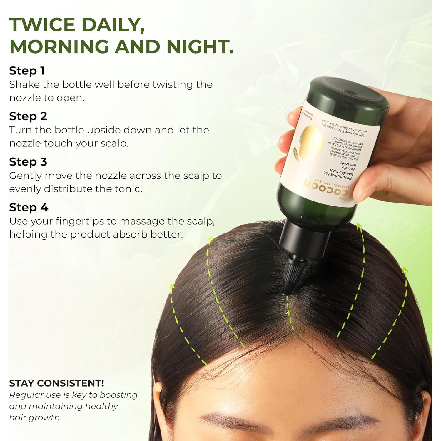 Tónico Capilar Cocoon 140 ml - Suero Vegano para Crecimiento Cabello