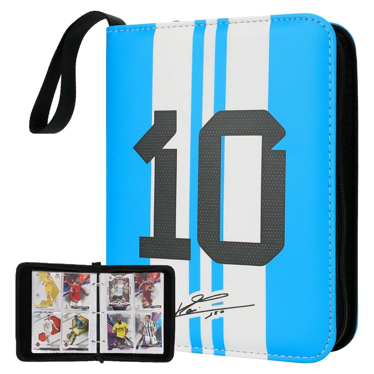 Carpeta de Tarjetas de Fútbol HBK 400 Bolsillos Messi10