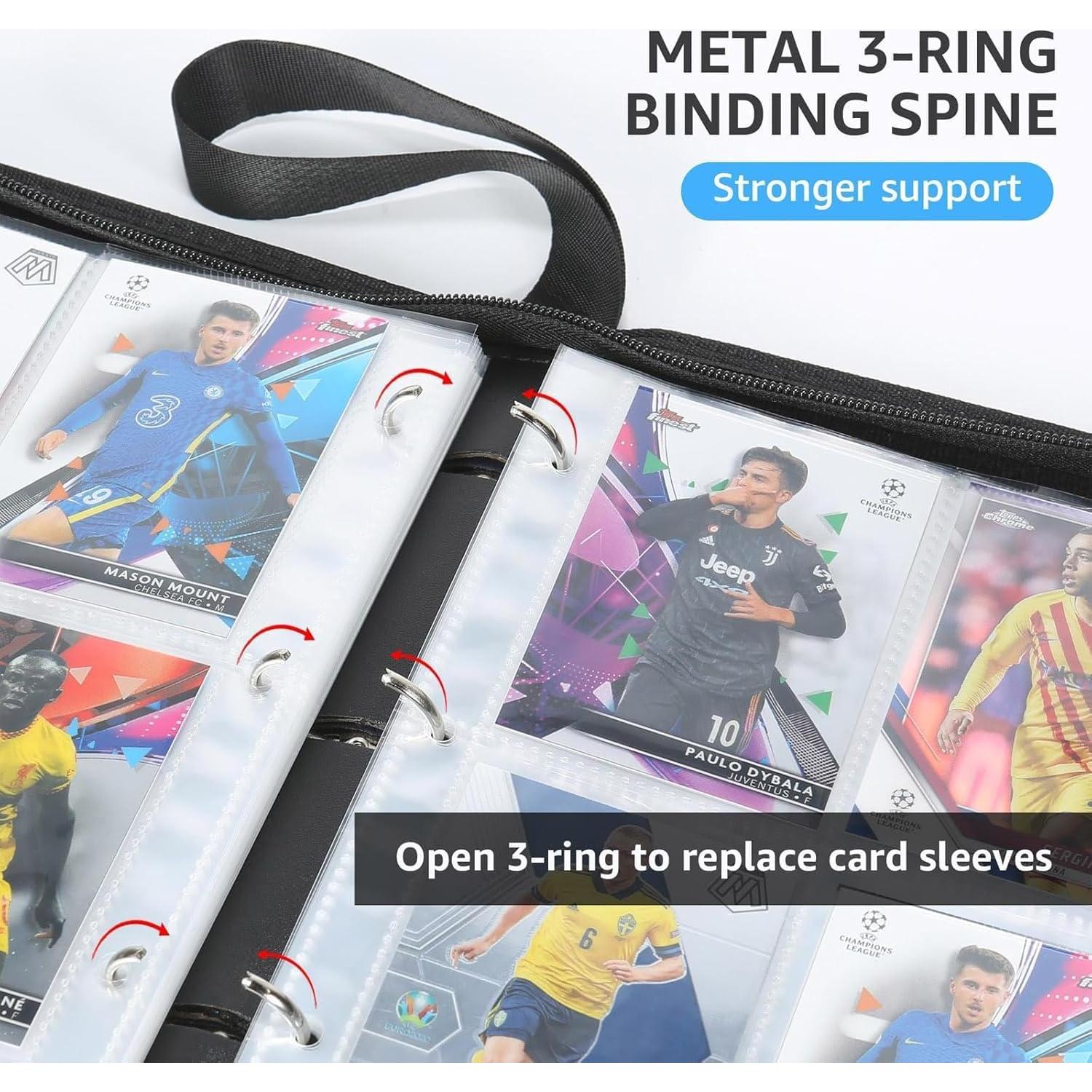 Carpeta de Tarjetas de Fútbol HBK 400 Bolsillos Messi10