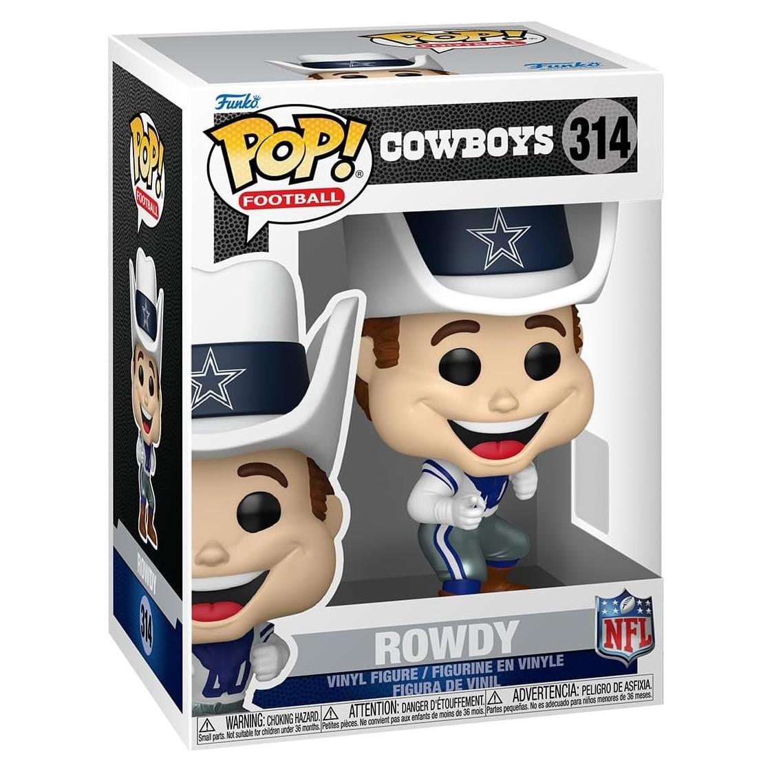 Figura Funko Pop! NFL Rowdy Dallas Cowboys - Vinilo 13.2 cm