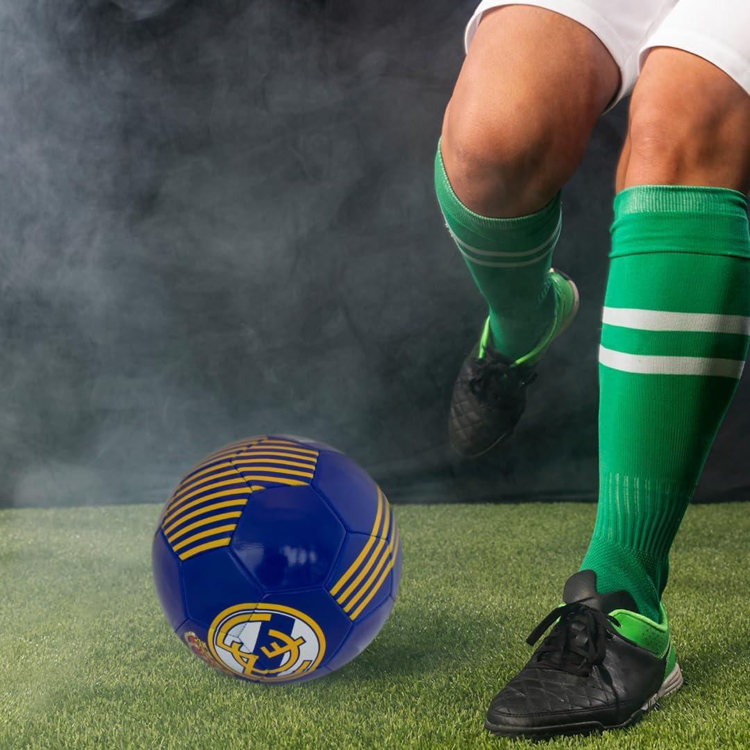 Bola de Fútbol Oficial Maccabi Real Madrid Tamaño 5 Azul