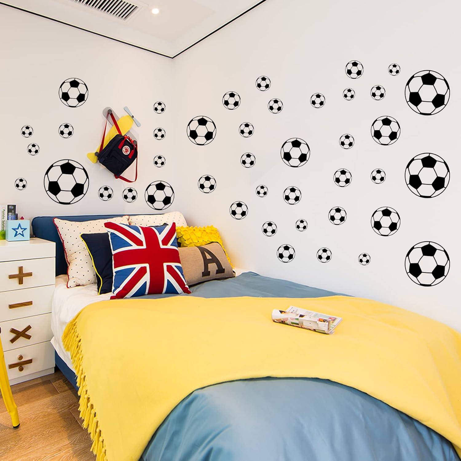 52 Pegatinas de Fútbol Hanlongyu para Decoración de Pared