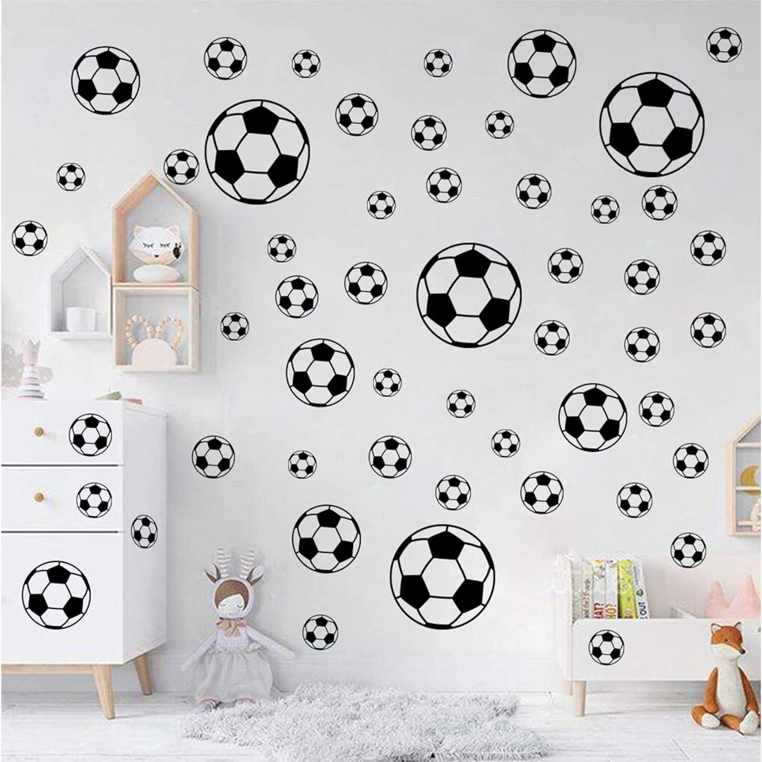52 Pegatinas de Fútbol Hanlongyu para Decoración de Pared