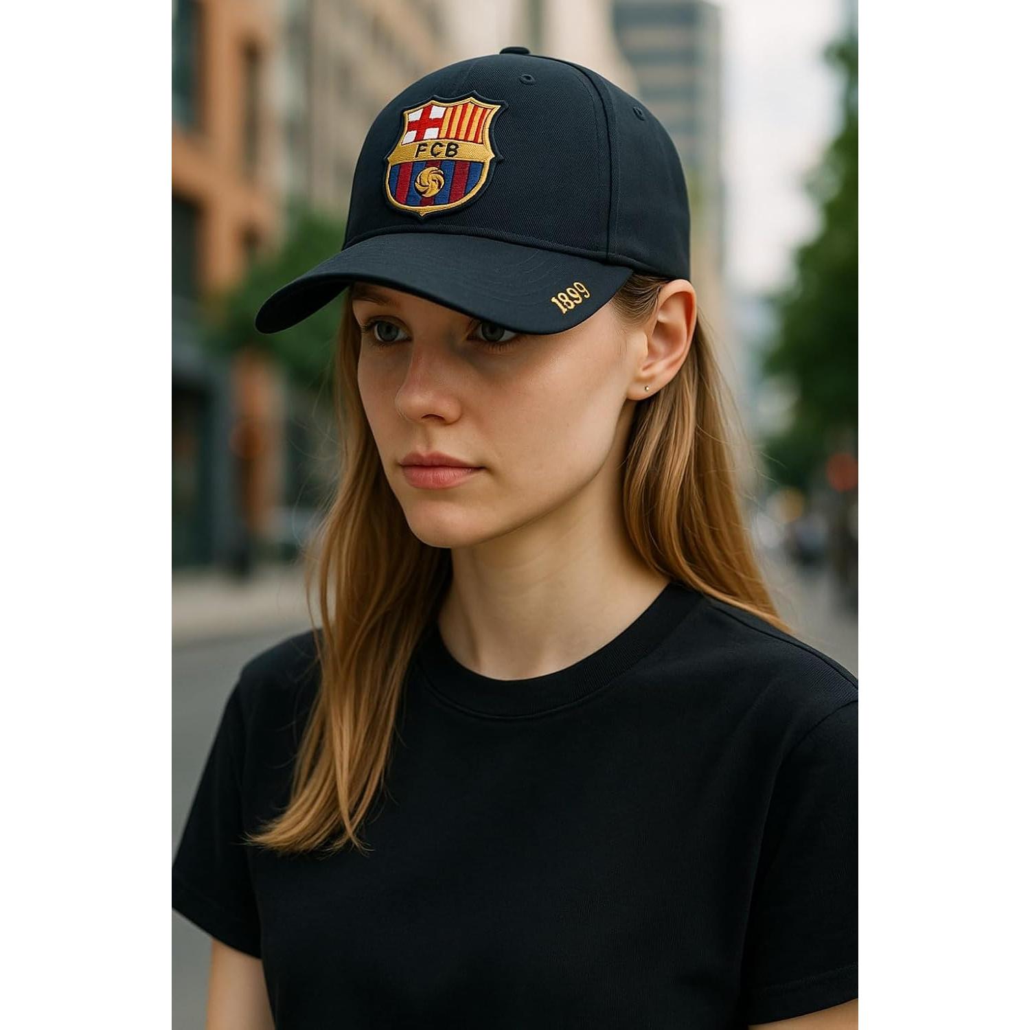 Gorra ajustable Fan Ink FC Barcelona negra unisex