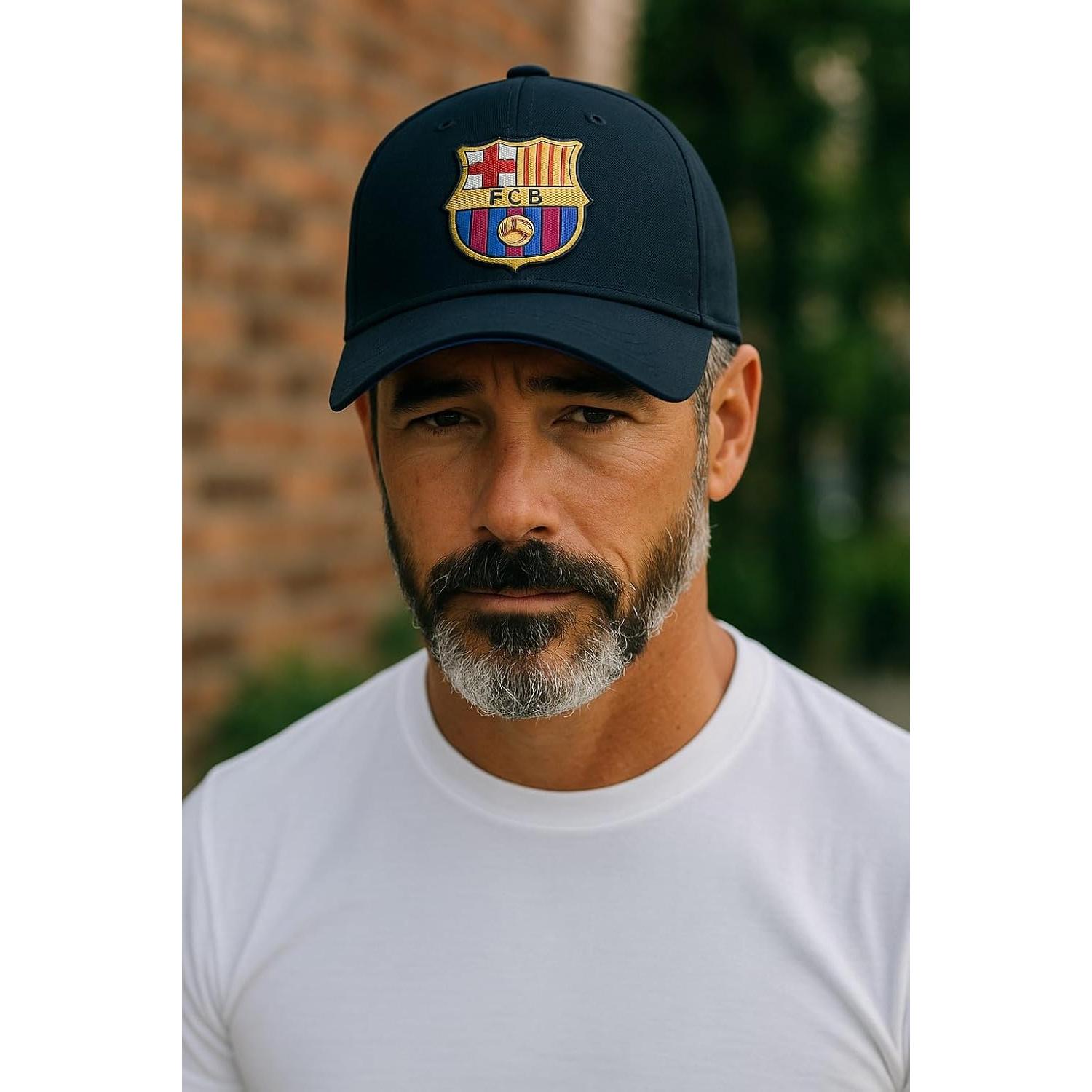 Gorra ajustable Fan Ink FC Barcelona negra unisex