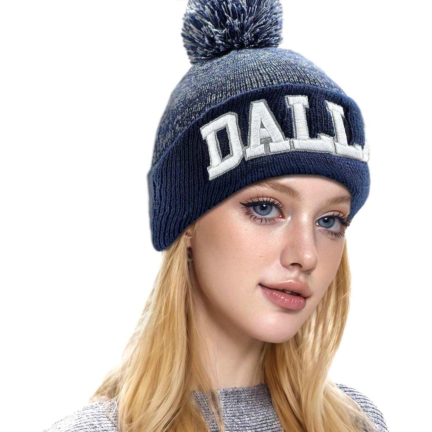 Gorro Beanie de Fútbol Unisex Grueso y Suave - Modelo A-Dallas