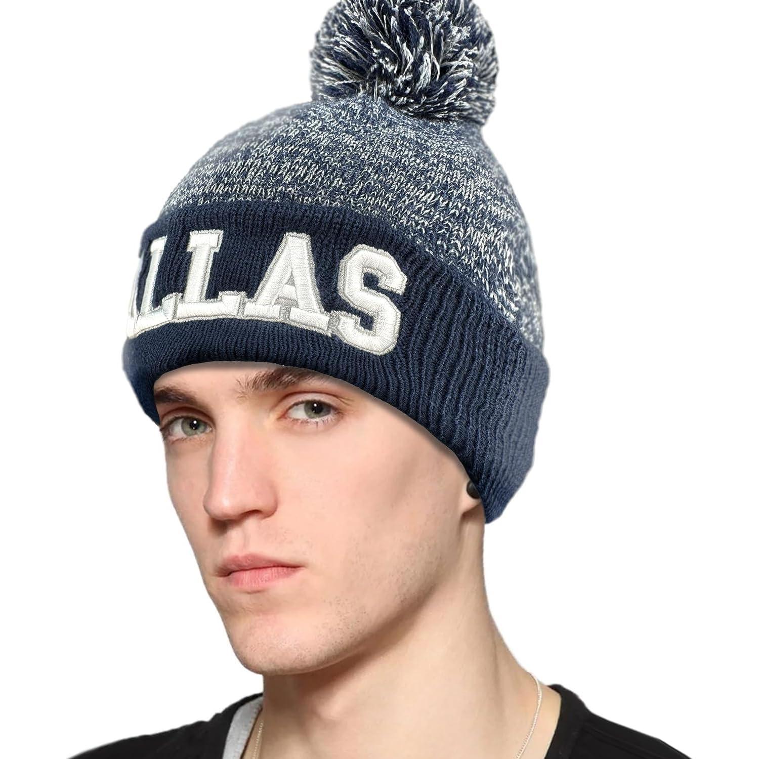 Gorro Beanie de Fútbol Unisex Grueso y Suave - Modelo A-Dallas