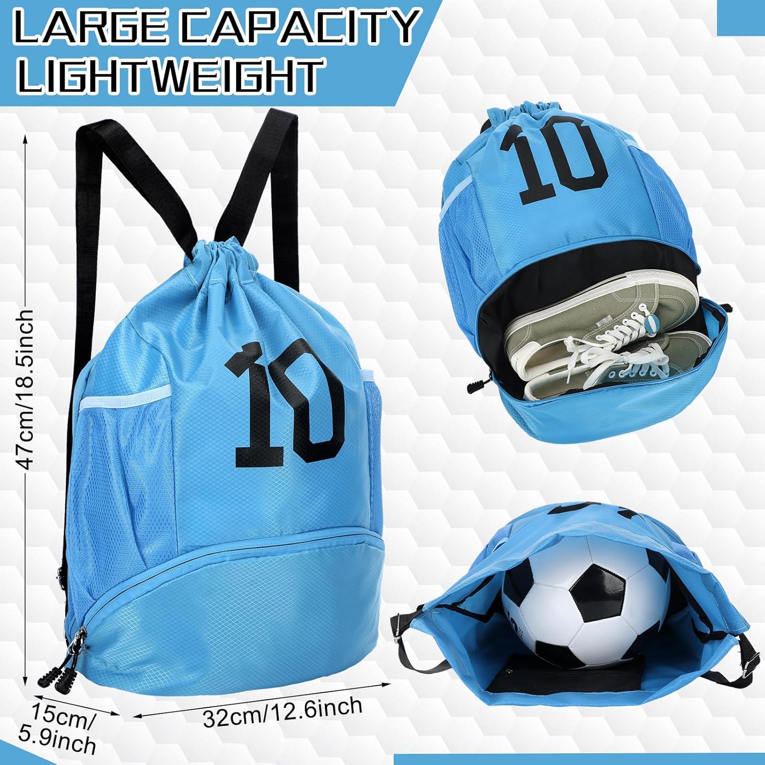 Mochila de Fútbol Sunnymove Azul con Compartimento para Zapatos