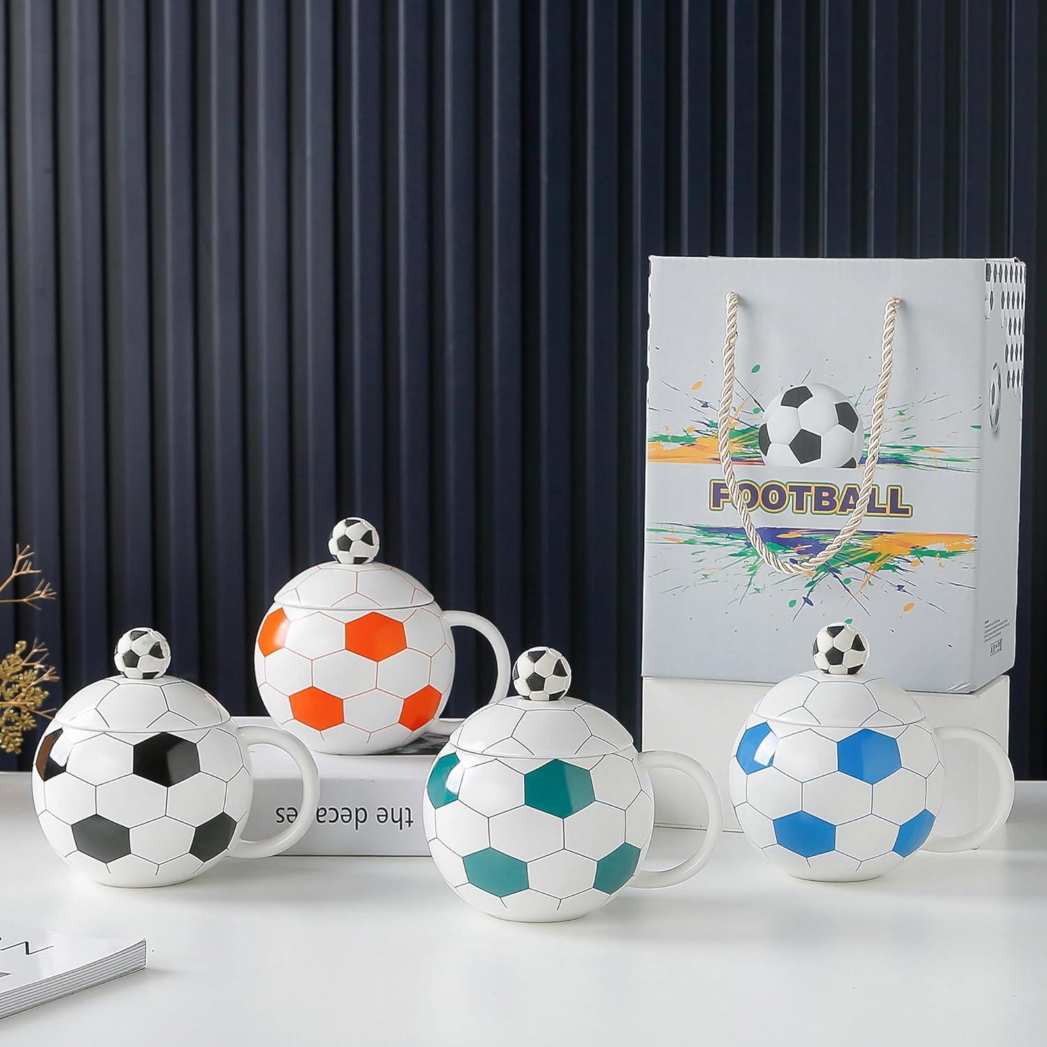 Taza de Café Cerámica 400ml Old Craftsmen's Fútbol Verde