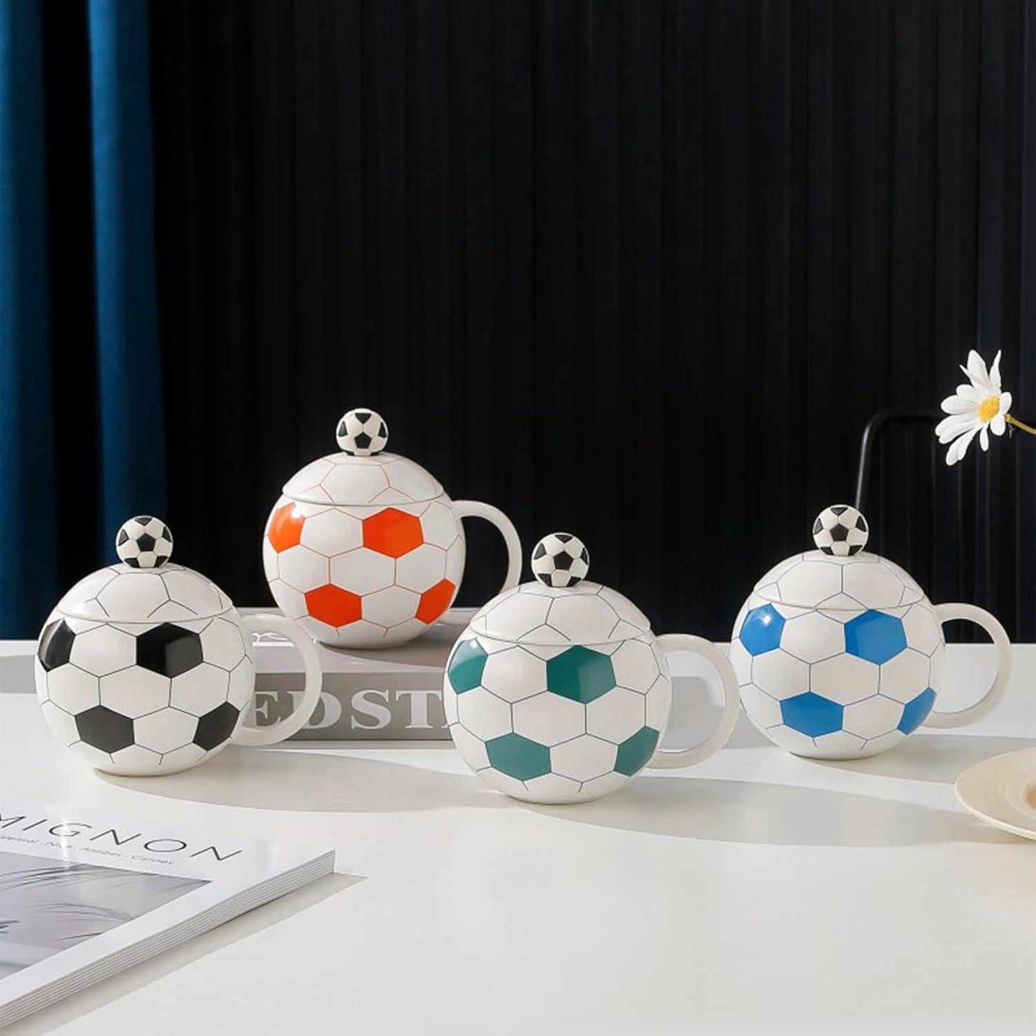 Taza de Café Cerámica 400ml Old Craftsmen's Fútbol Verde