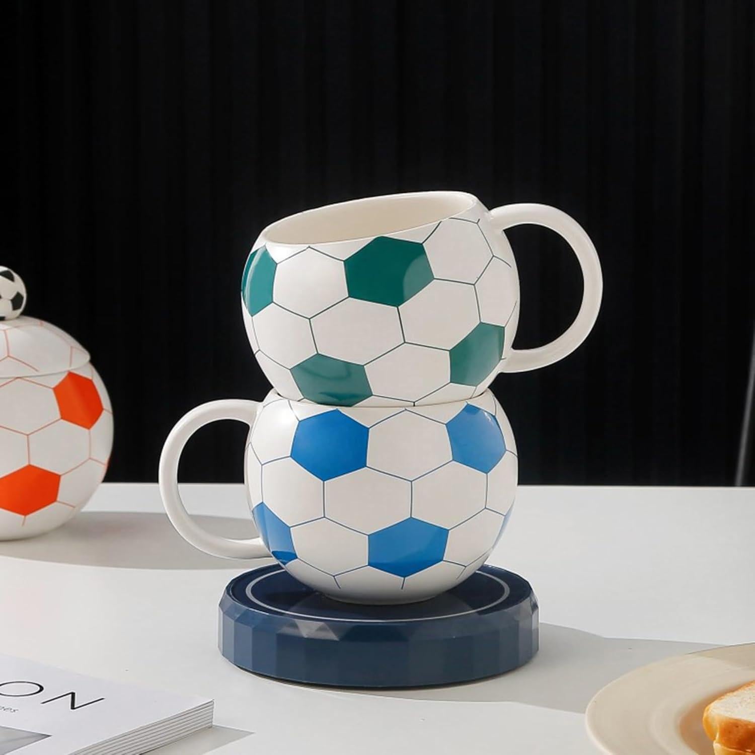 Taza de Café Cerámica 400ml Old Craftsmen's Fútbol Verde