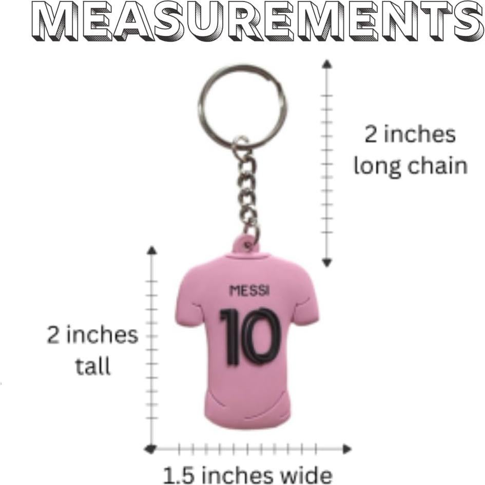 Llaverito 3D Jersey Internacional Miami Messi 10 PVC