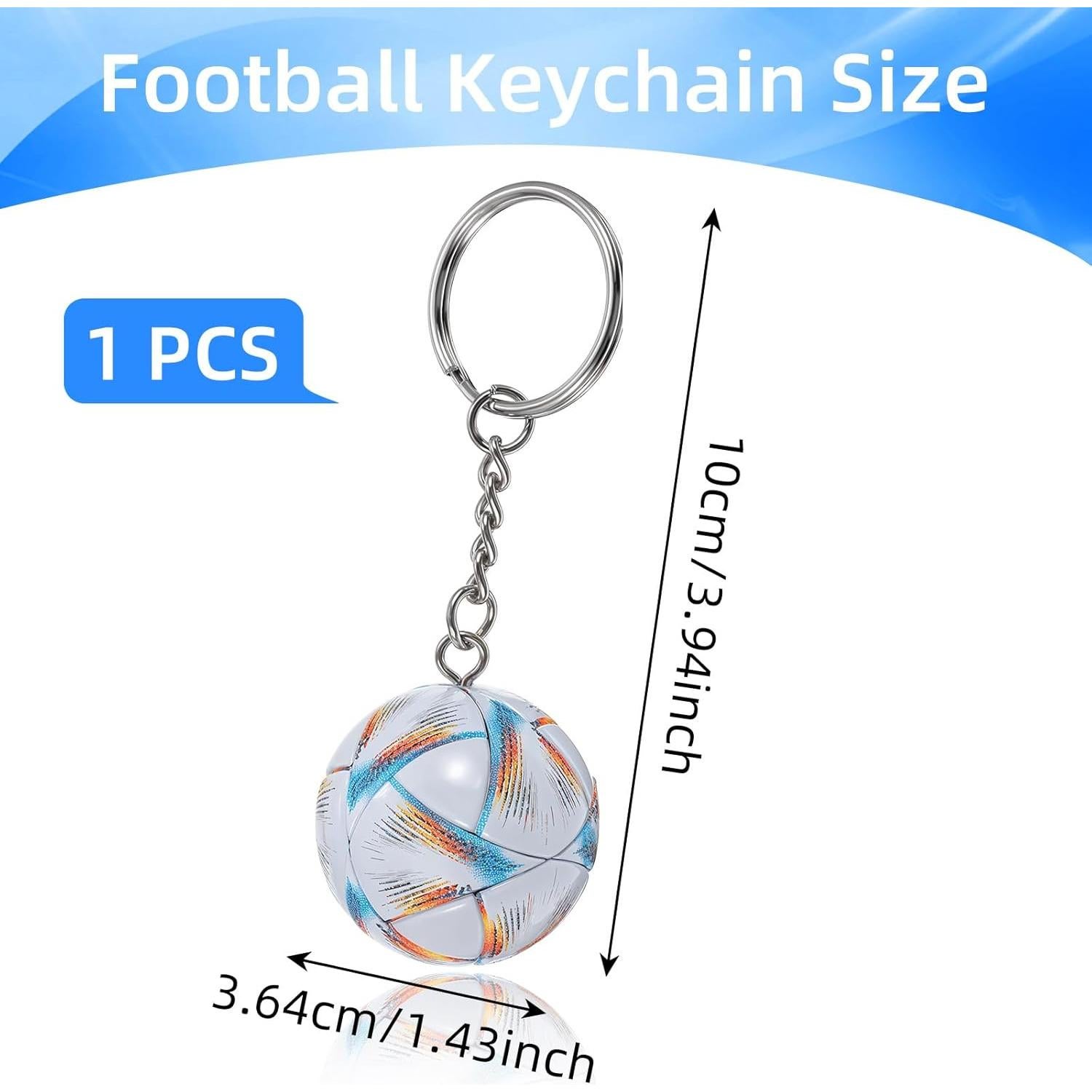 Llavero de Fútbol Quilax Balón 3.64cm PVC para Niños