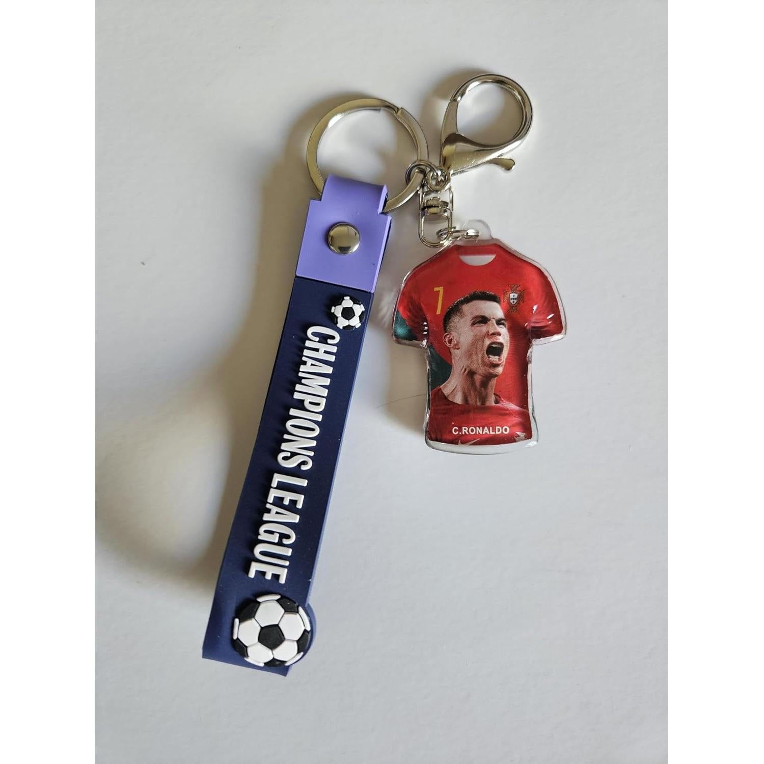 Llavero Cristiano Ronaldo Sonriente - Regalo para Fans de Fútbol