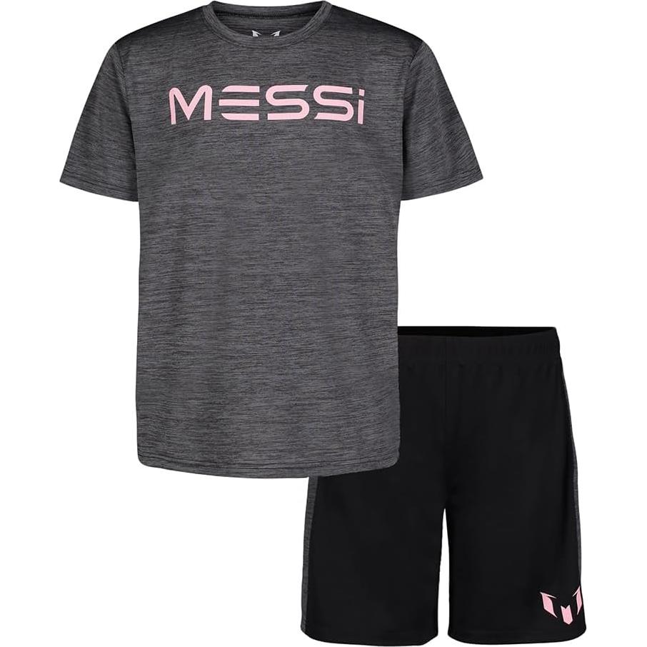 Conjunto de 2 Piezas para Niños Messi - Camiseta y Pantalones Cortos