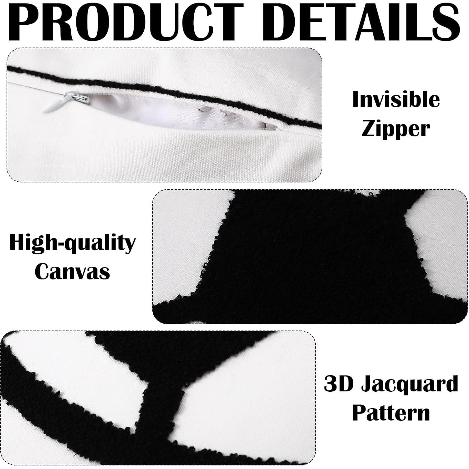 Fundas de Almohada Decorativas Breling 2 Piezas Lona Bordada Fútbol 45x45 cm