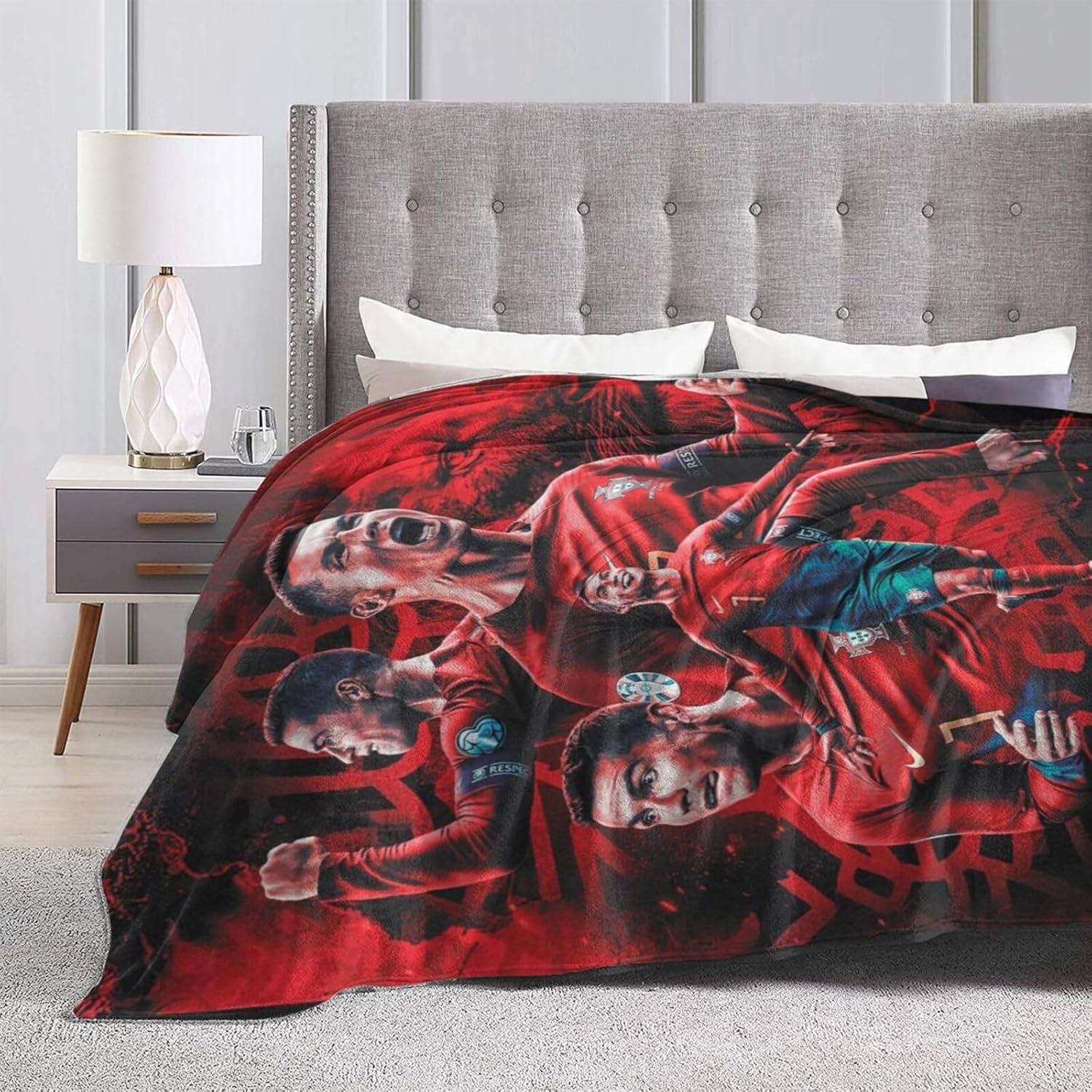 Manta de Fútbol Lemtoie 127x101.6 cm Franela Suave