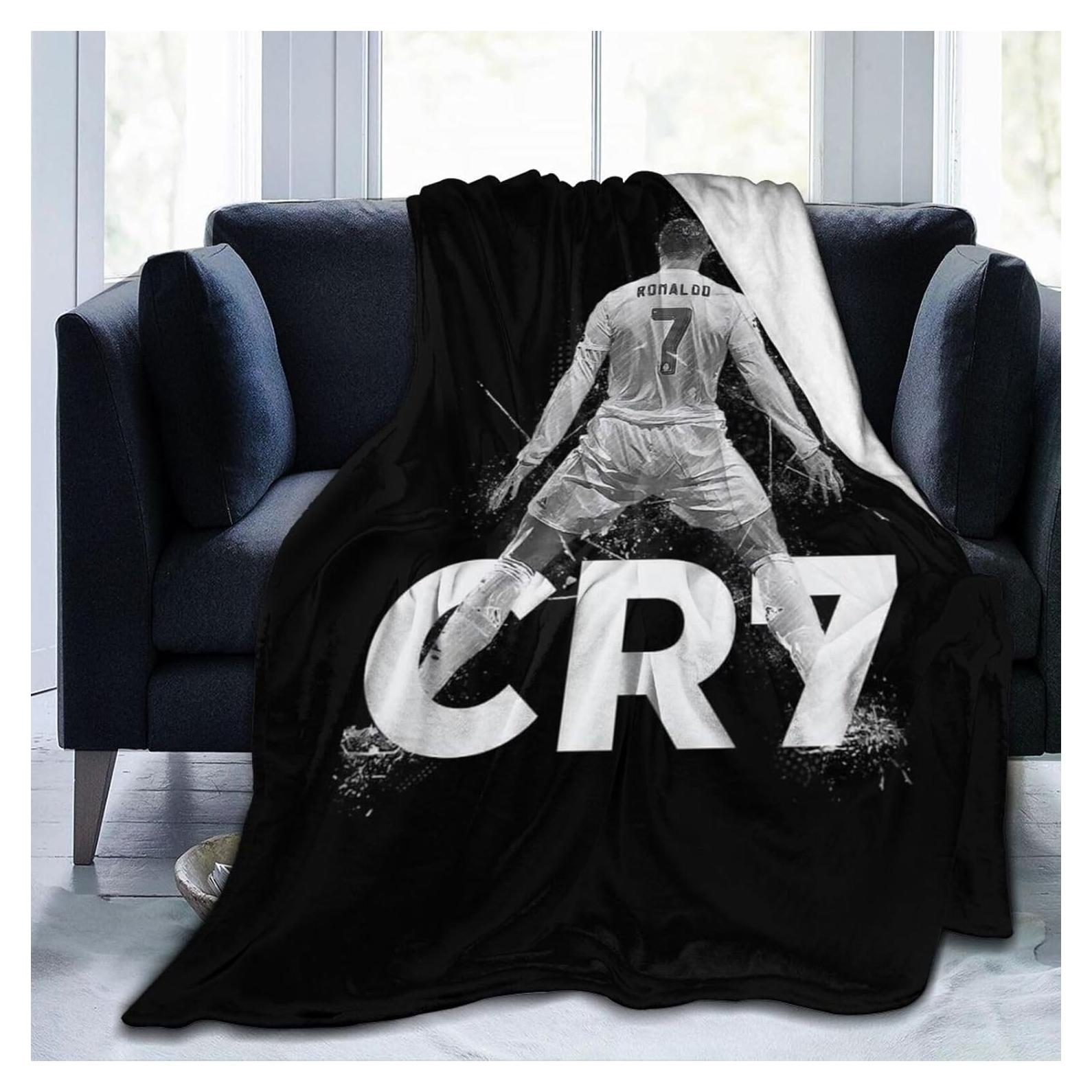 Manta de Fútbol Lemtoie CR8 127x101.6 cm Franela Suave