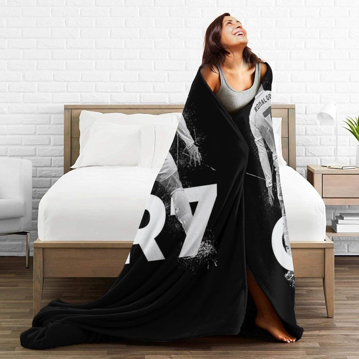 Manta de Fútbol Lemtoie CR8 127x101.6 cm Franela Suave