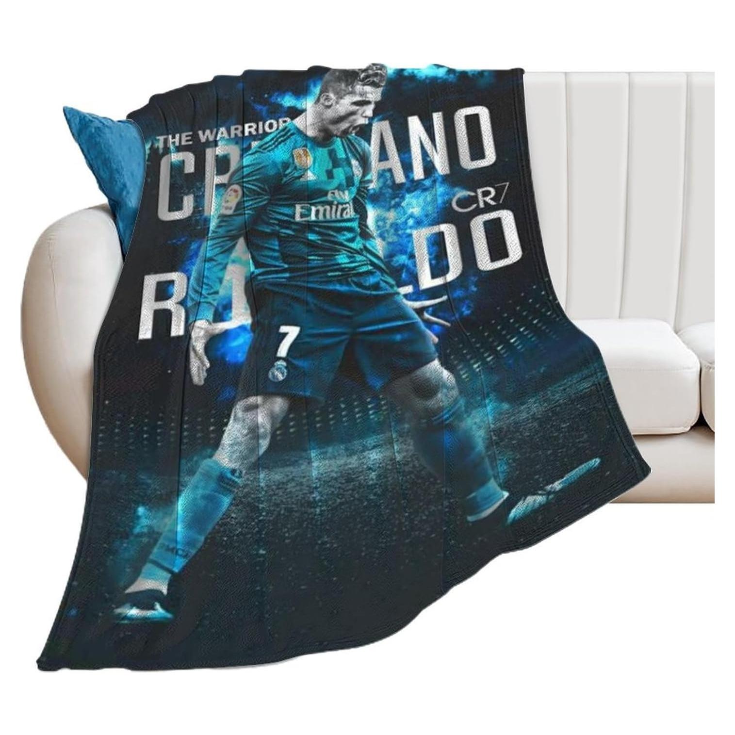 Manta de Fútbol Lemtoie 127x101 cm Franela Suave y Cálida