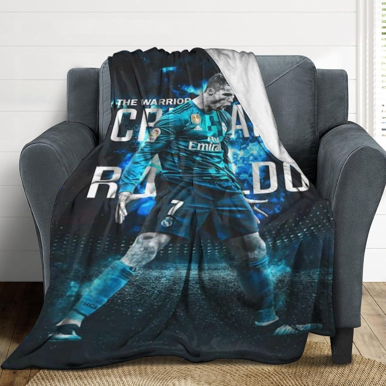 Manta de Fútbol Lemtoie 127x101 cm Franela Suave y Cálida