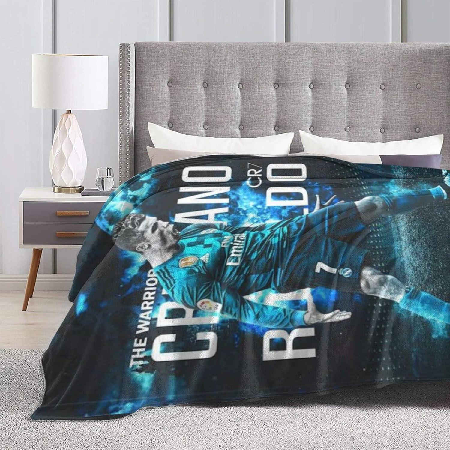 Manta de Fútbol Lemtoie 127x101 cm Franela Suave y Cálida