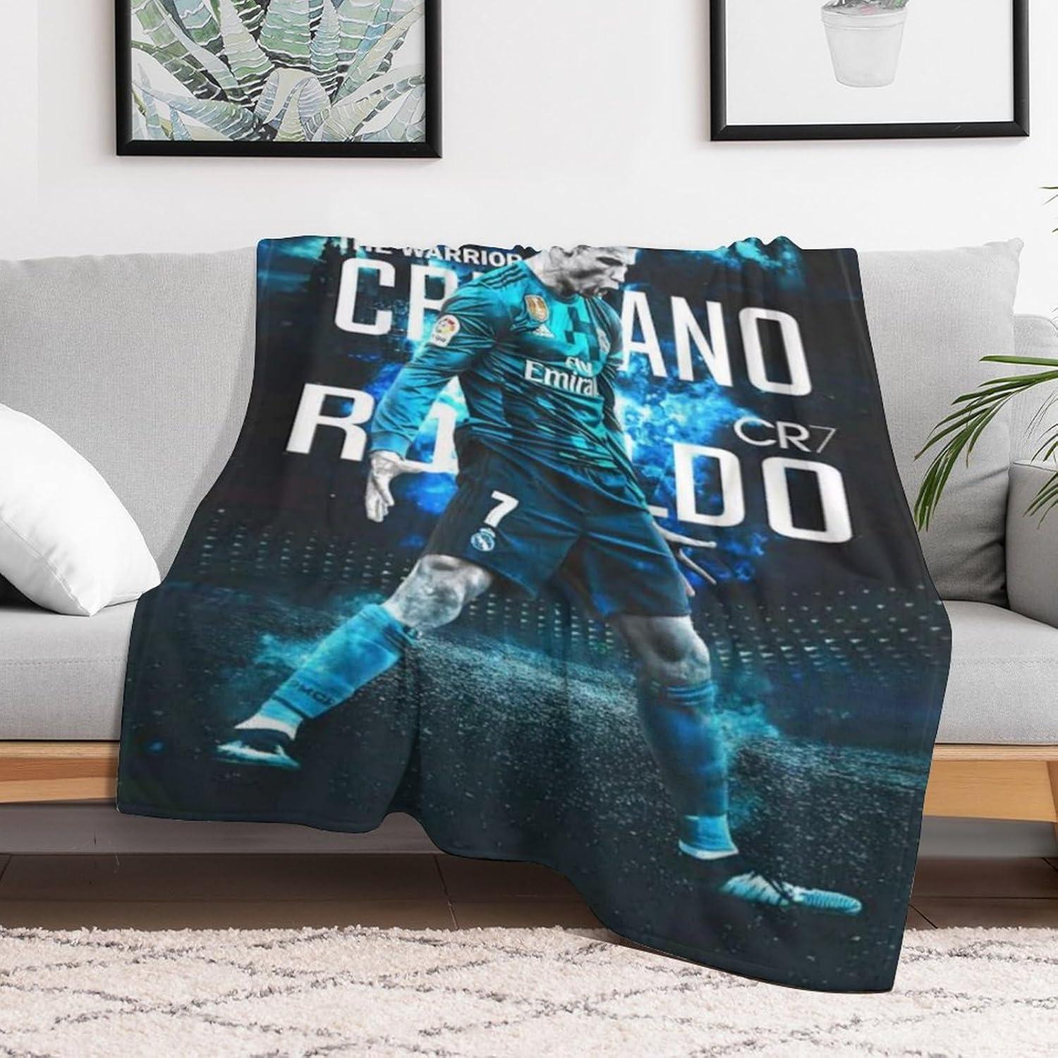 Manta de Fútbol Lemtoie 127x101 cm Franela Suave y Cálida