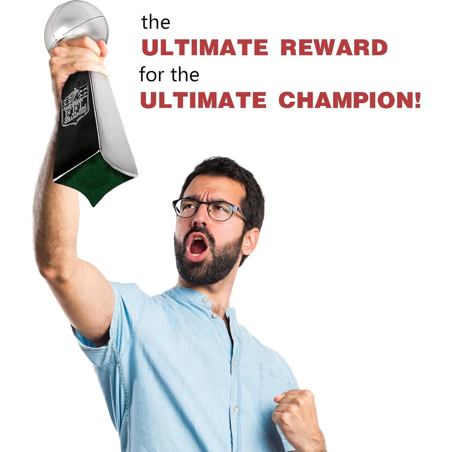 Trofeo de Fútbol Fantasía Spire Designs - Cromo 22.86 cm