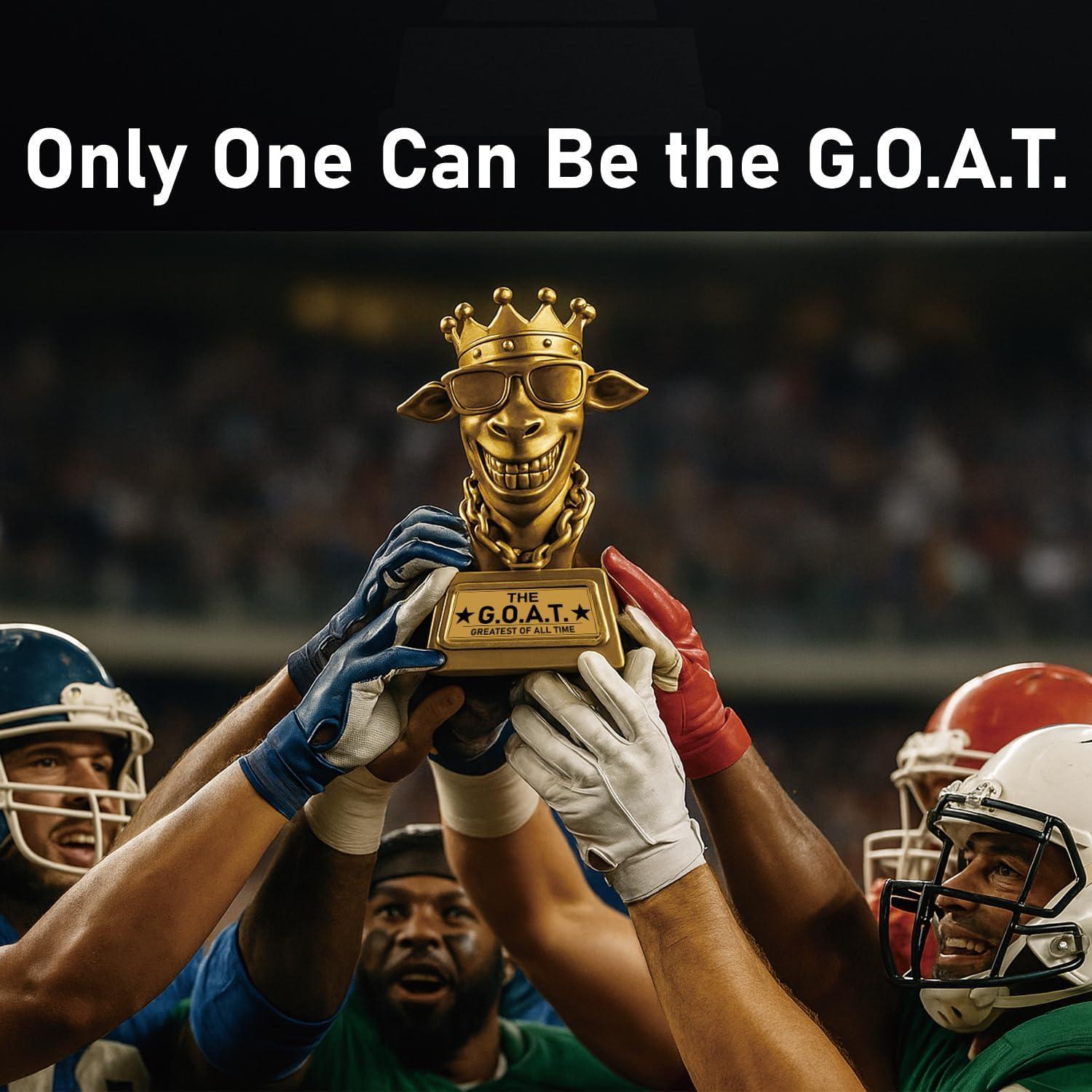 Trofeo G.O.A.T. de Resina 17.78 cm - Bambluby para Fútbol Fantástico