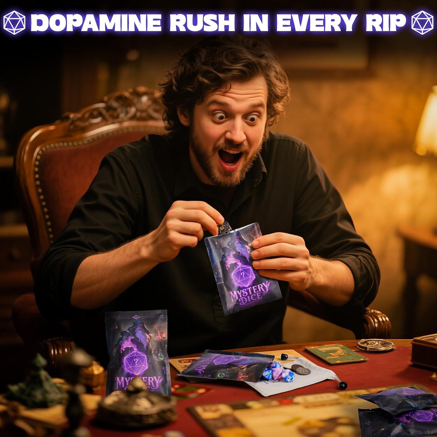 Conjunto de Dados Poliedricos RPG BiiSaa - 7 Dados + Monedas