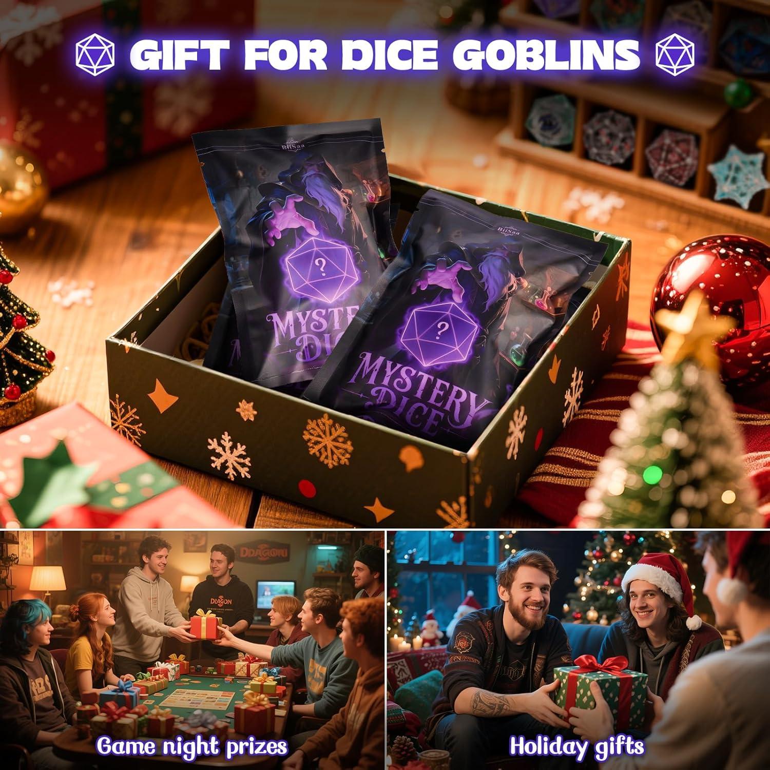 Conjunto de Dados Poliedricos RPG BiiSaa - 7 Dados + Monedas