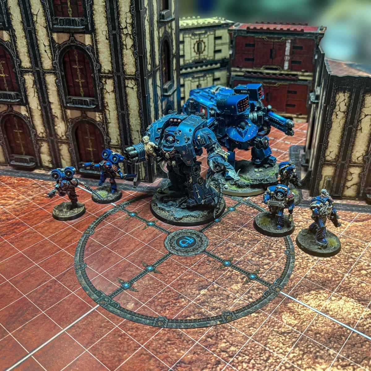 Kit de Terreno de Mesa Jucoci 9PCS Compatible WH40K Blanco