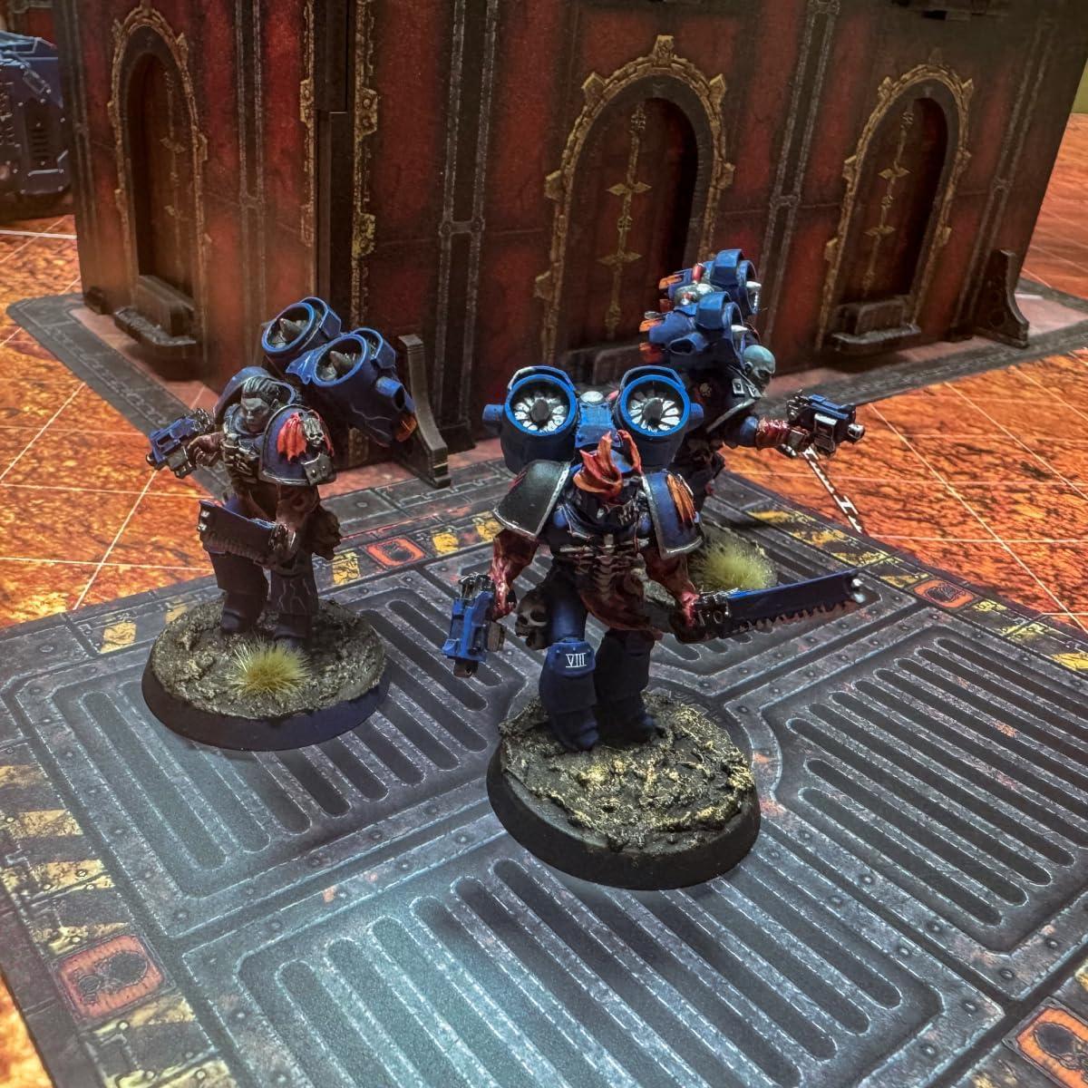 Kit de Terreno de Mesa Jucoci 9PCS Compatible WH40K Blanco